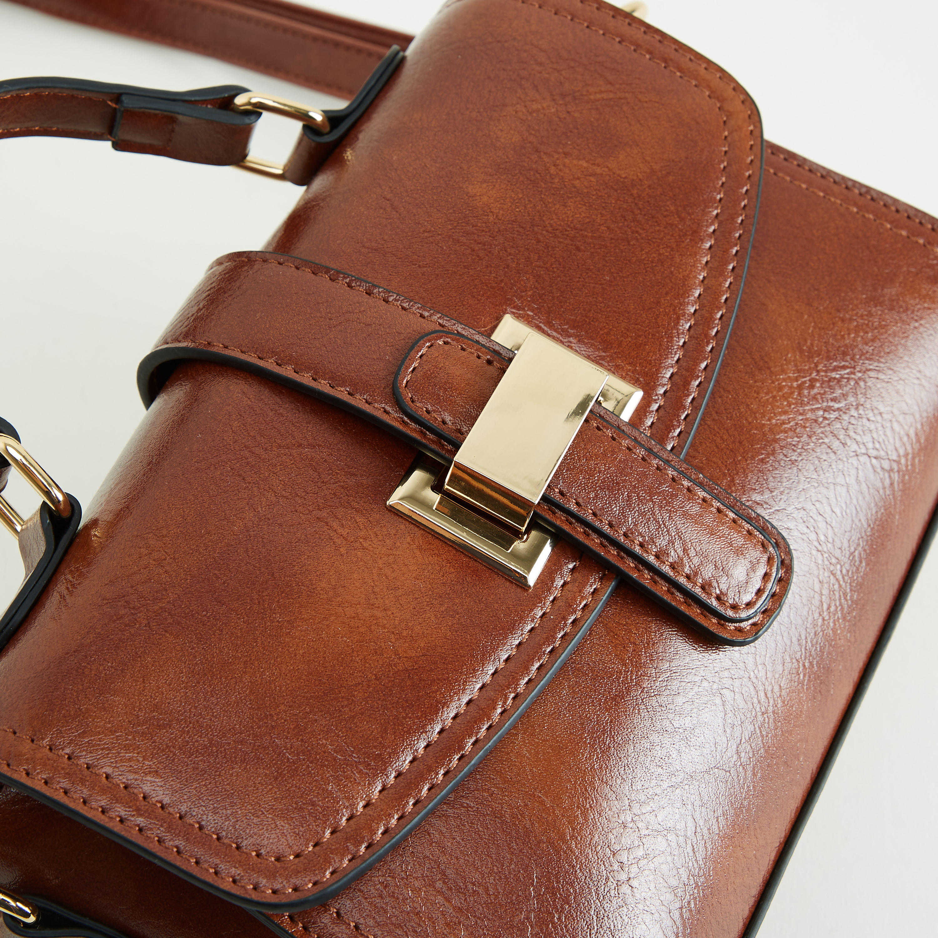 شنطة ساتشيل جلد بارزة الملمس بحزام قابل للفصل-women-bagsandwallets-handbags-image-4