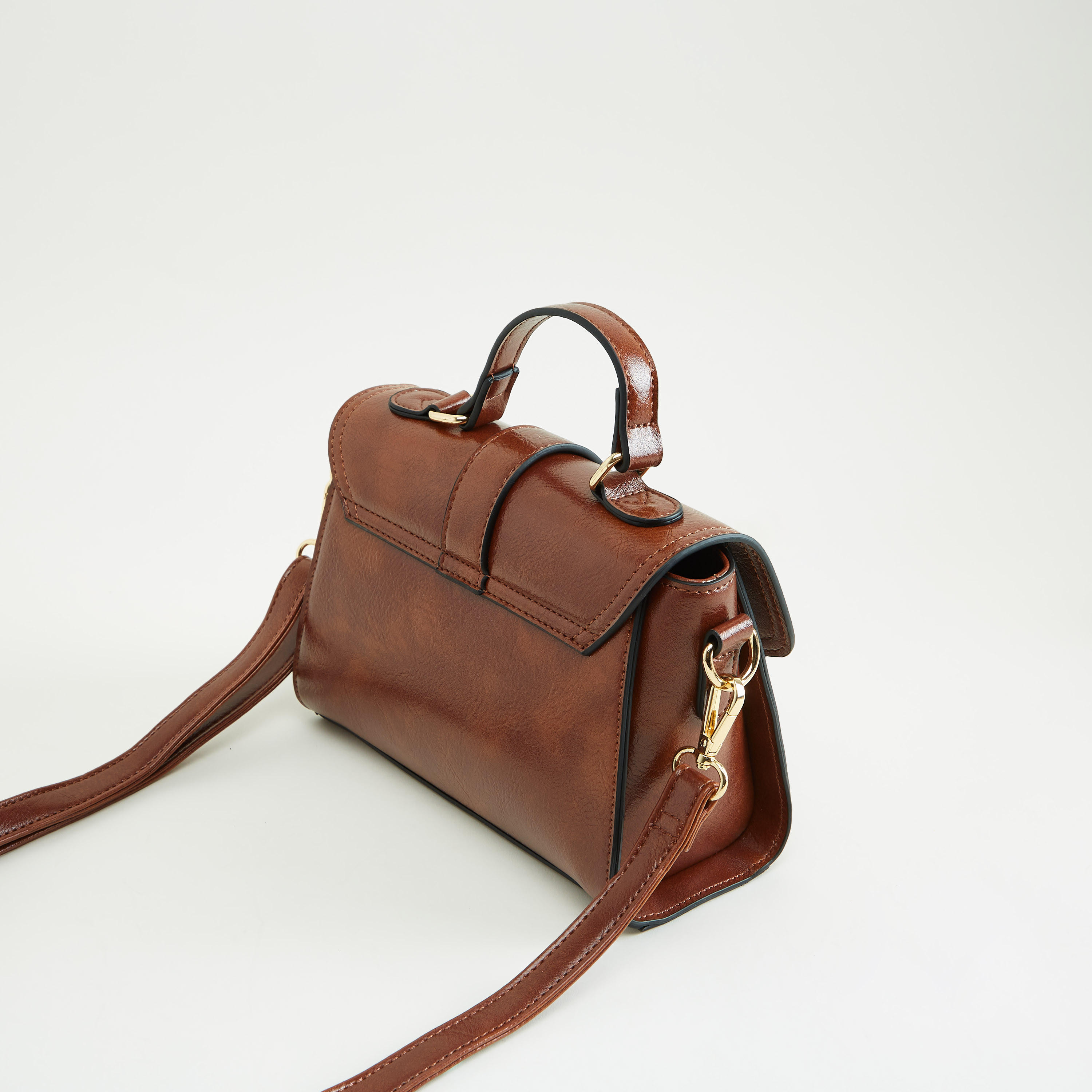 شنطة ساتشيل جلد بارزة الملمس بحزام قابل للفصل-women-bagsandwallets-handbags-image-5
