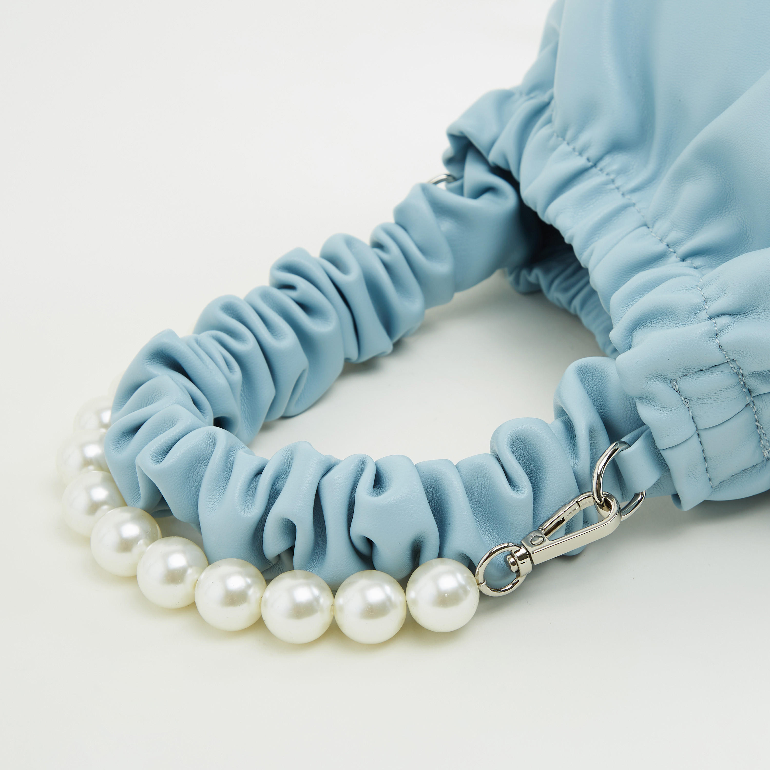 Textured Bucket Bag with Pearl Trim-women-bagsandwallets-handbags-image-4