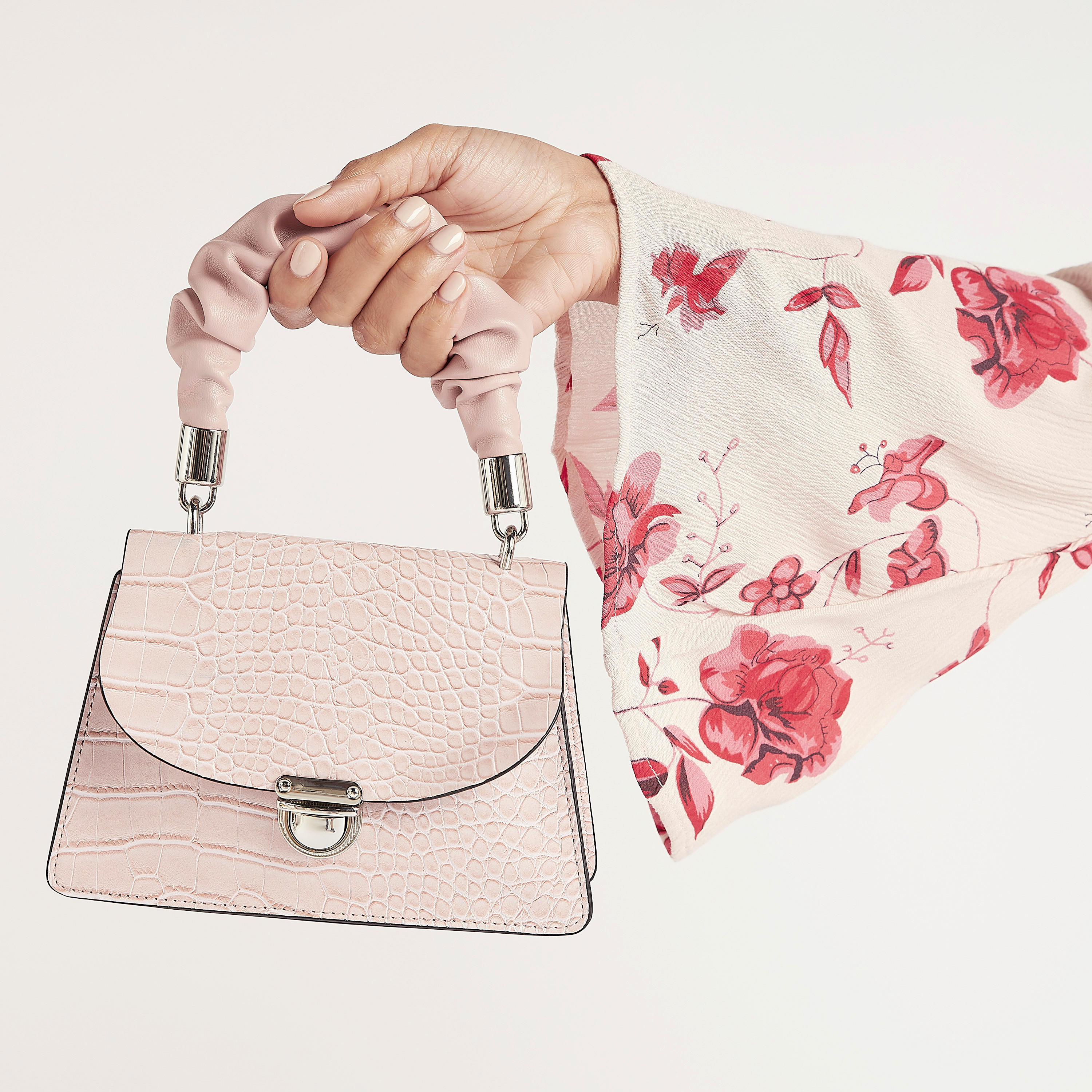 Animal Textured Mini Satchel Bag with Top Handle-women-bagsandwallets-handbags-image-2