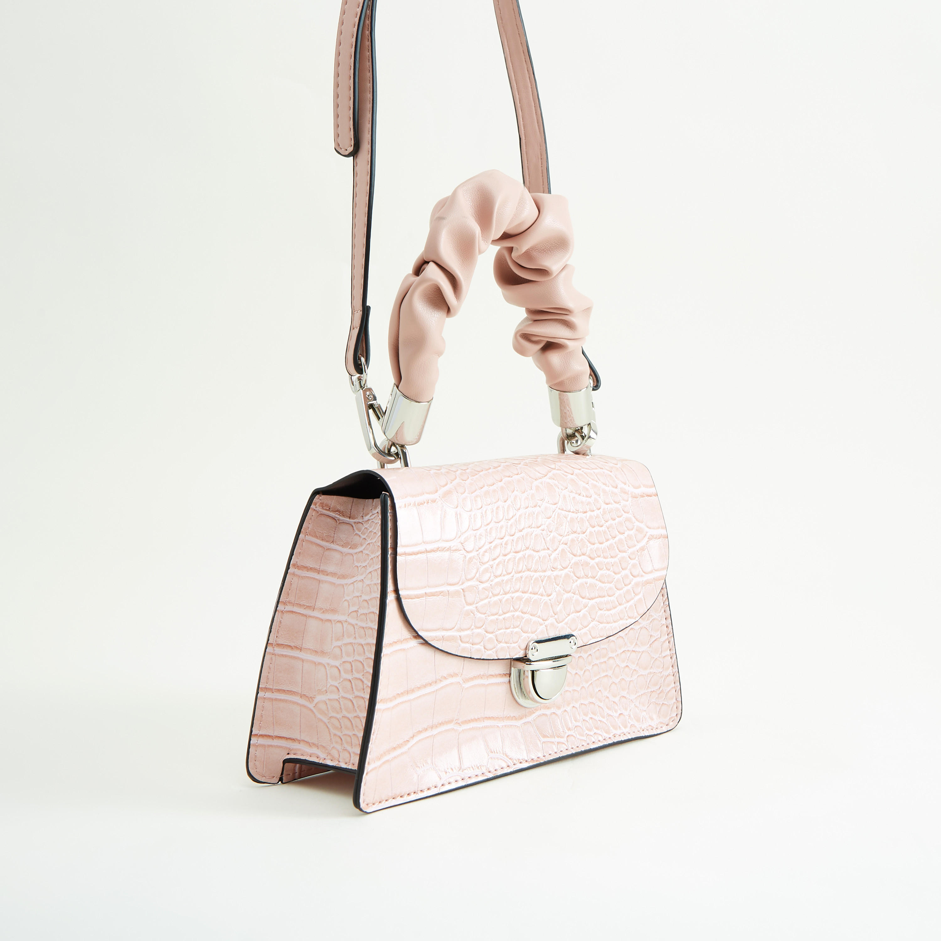 Animal Textured Mini Satchel Bag with Top Handle-women-bagsandwallets-handbags-image-3