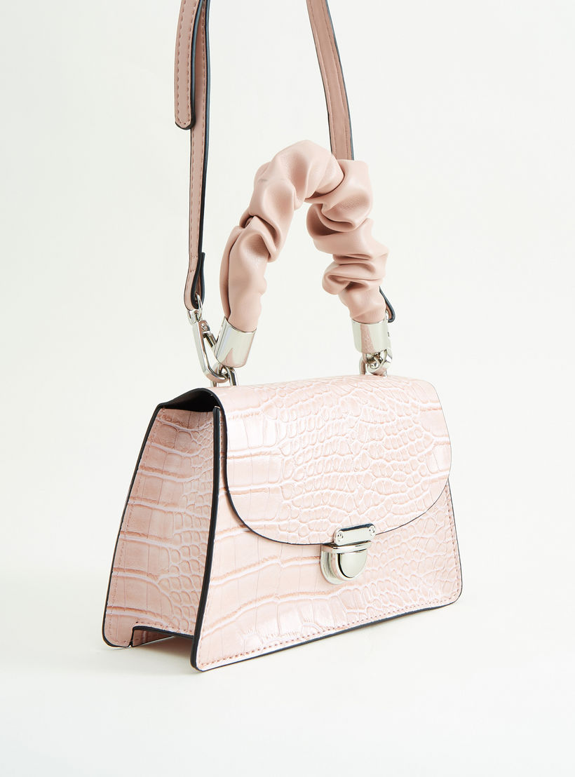 Animal Textured Mini Satchel Bag with Top Handle-women-bagsandwallets-handbags-image-3