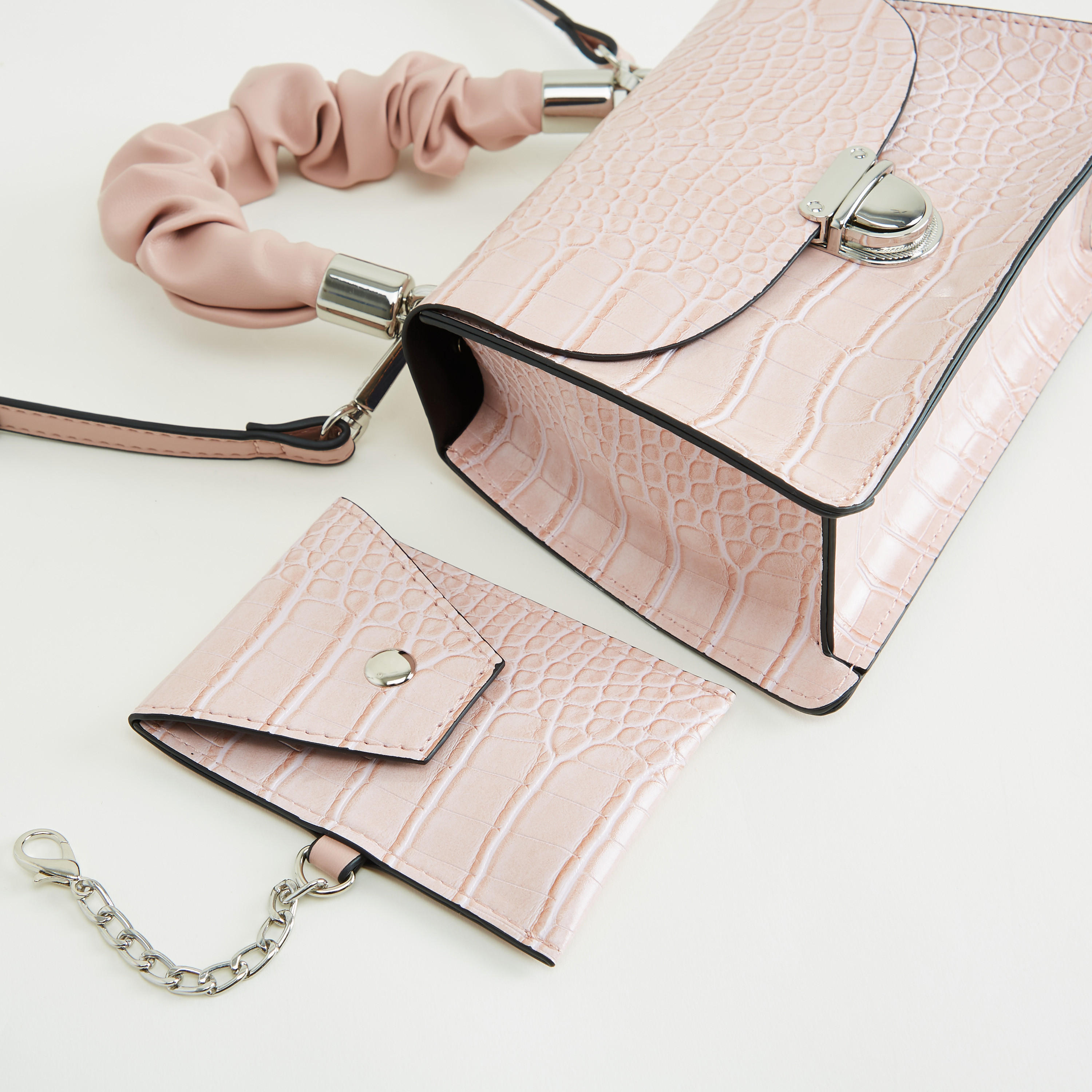 Animal Textured Mini Satchel Bag with Top Handle-women-bagsandwallets-handbags-image-4
