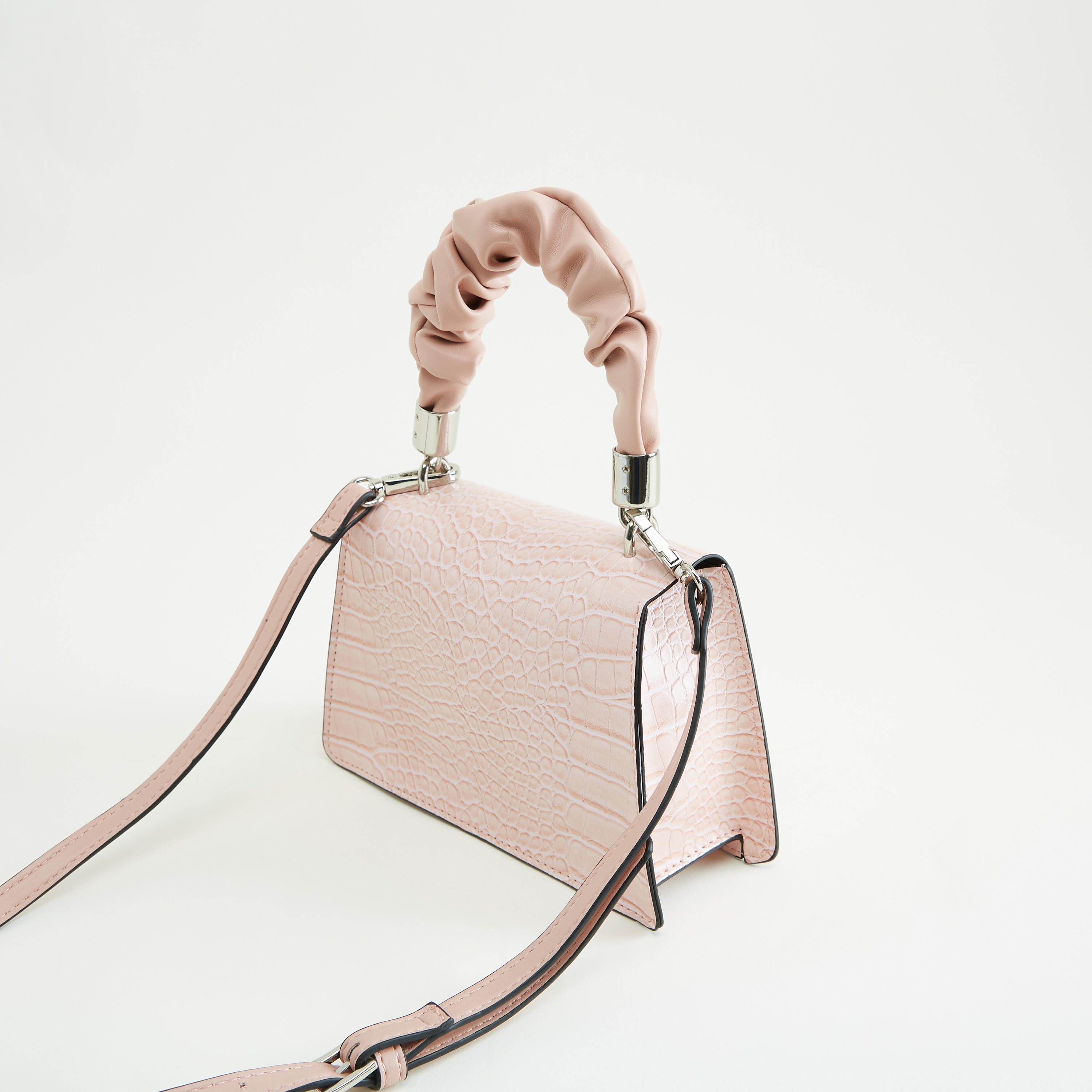 Animal Textured Mini Satchel Bag with Top Handle-women-bagsandwallets-handbags-image-5