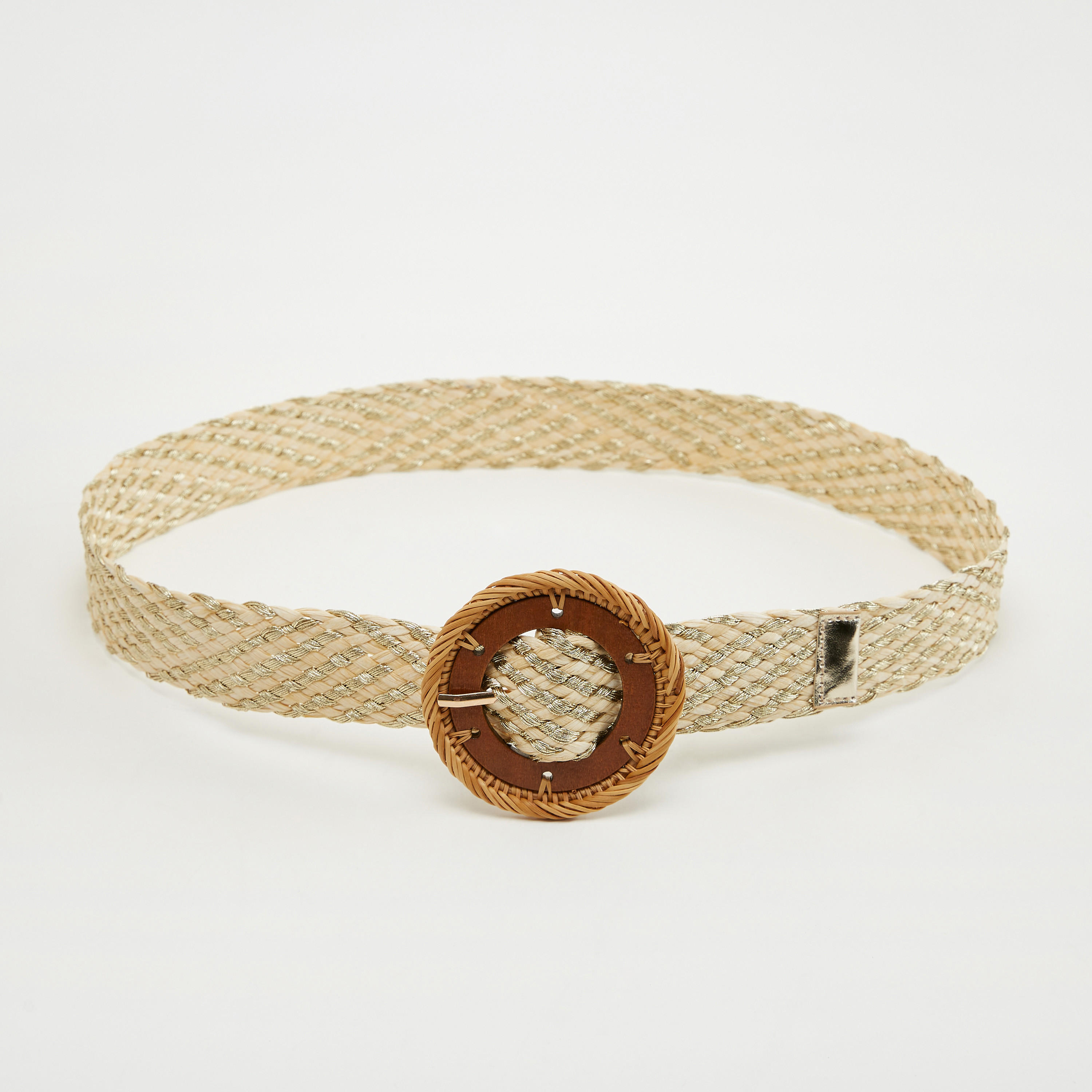 حزام مدمج بإبزيم إغلاق رافيا-women-clothingaccessories-belts-image-4
