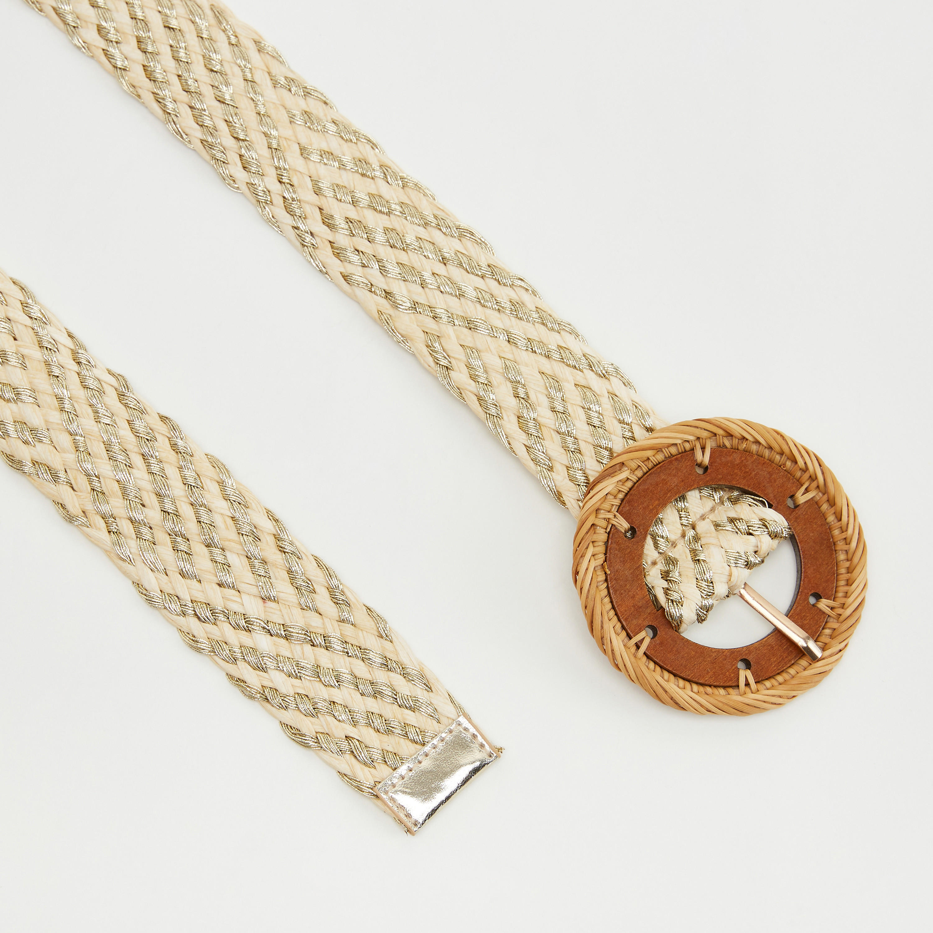 حزام مدمج بإبزيم إغلاق رافيا-women-clothingaccessories-belts-image-5