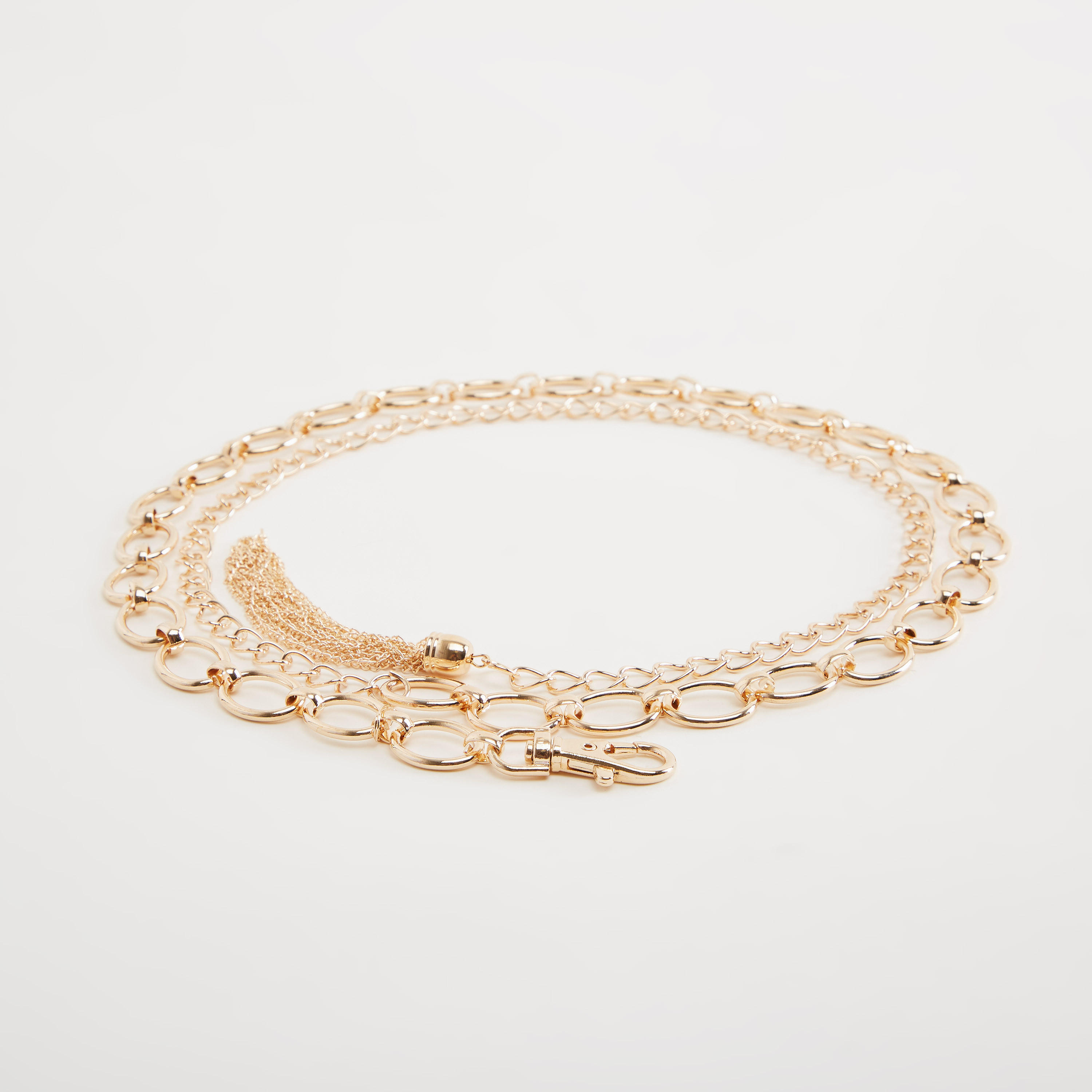 حزام رباط ميتاليك مستدير مع إبزيم إغلاق-women-clothingaccessories-belts-image-1