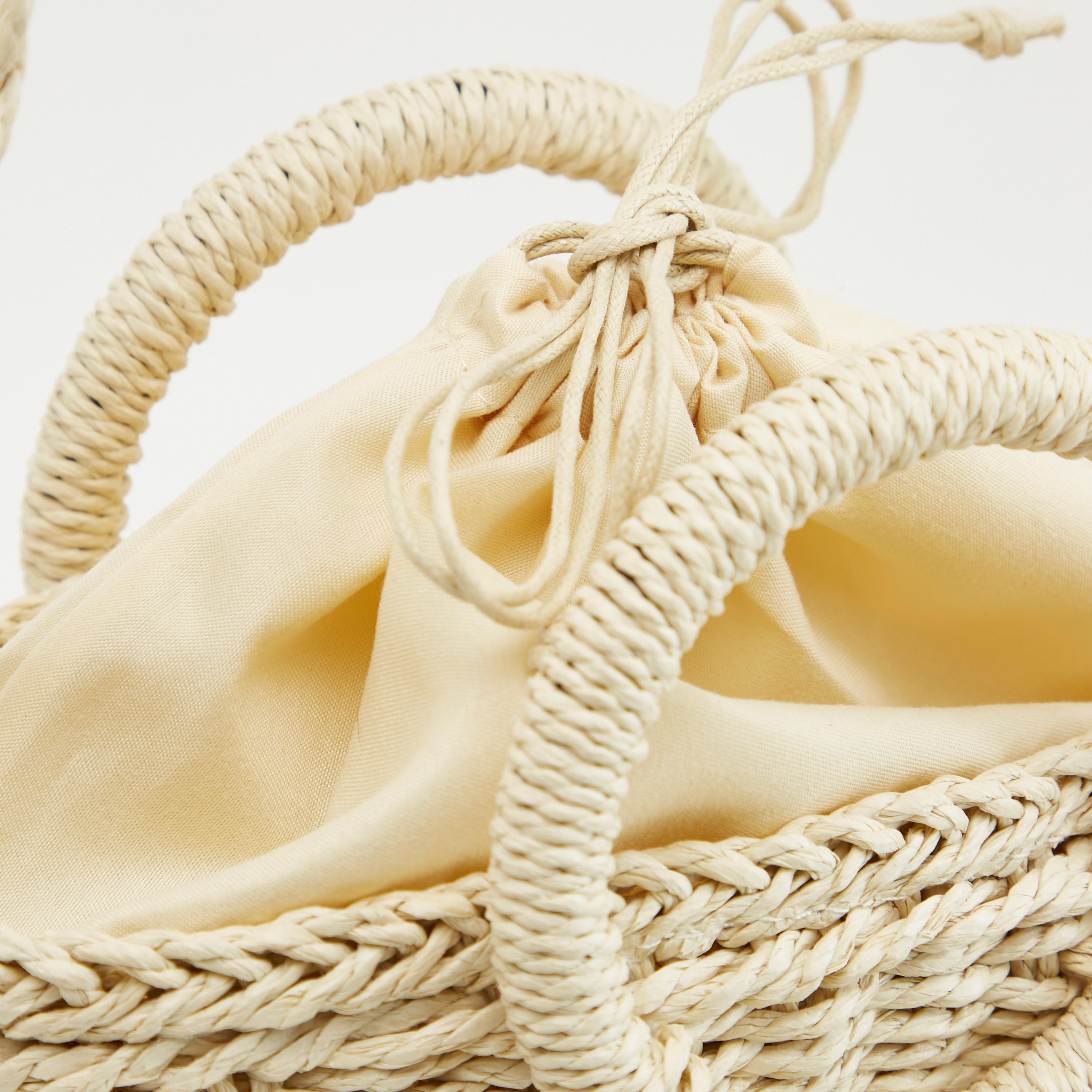 Straw Textured Tote Bag with Drawstring Closure-women-bagsandwallets-handbags-image-4