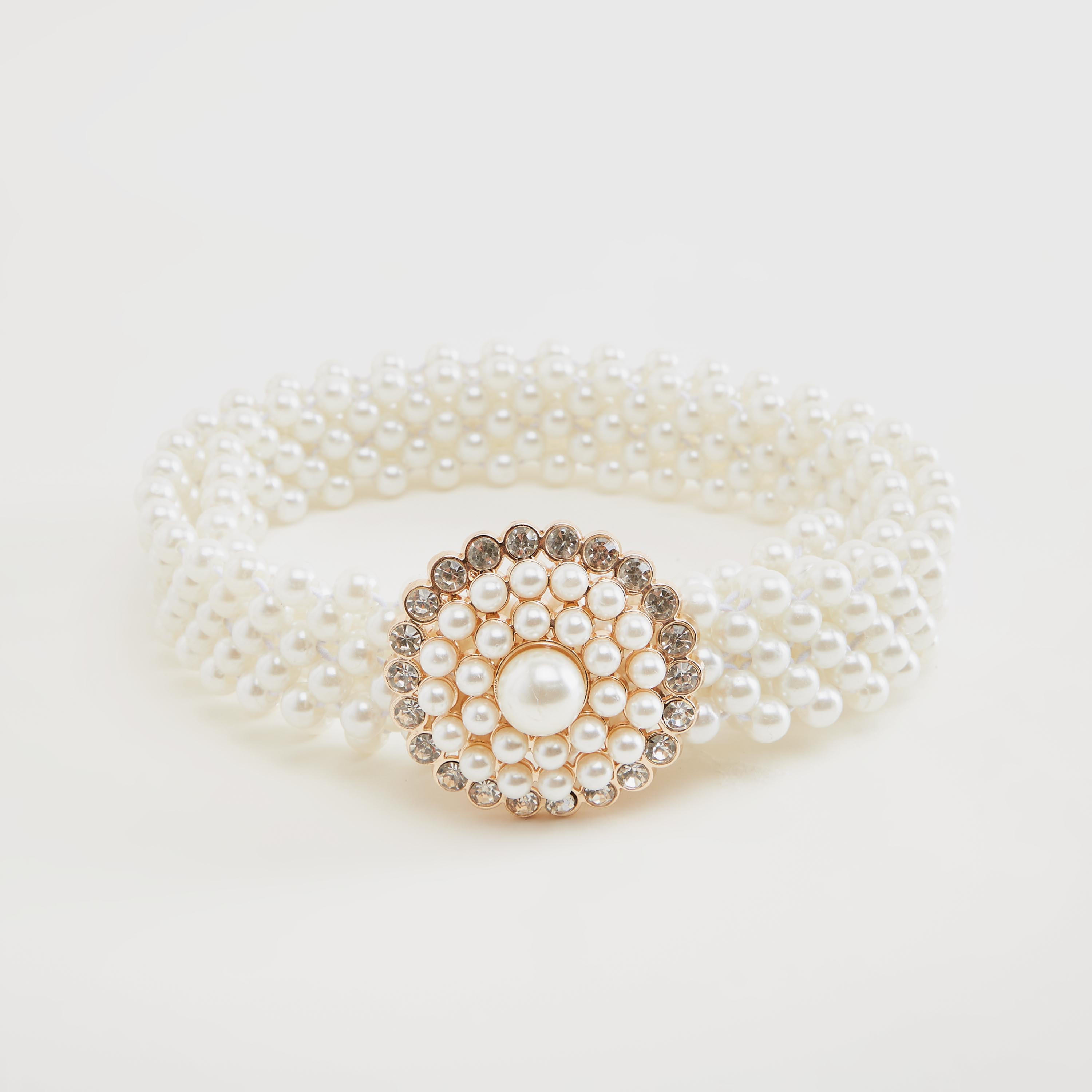 حزام خصر متمدّد مزين باللؤلؤ والكريستال-women-clothingaccessories-belts-image-1