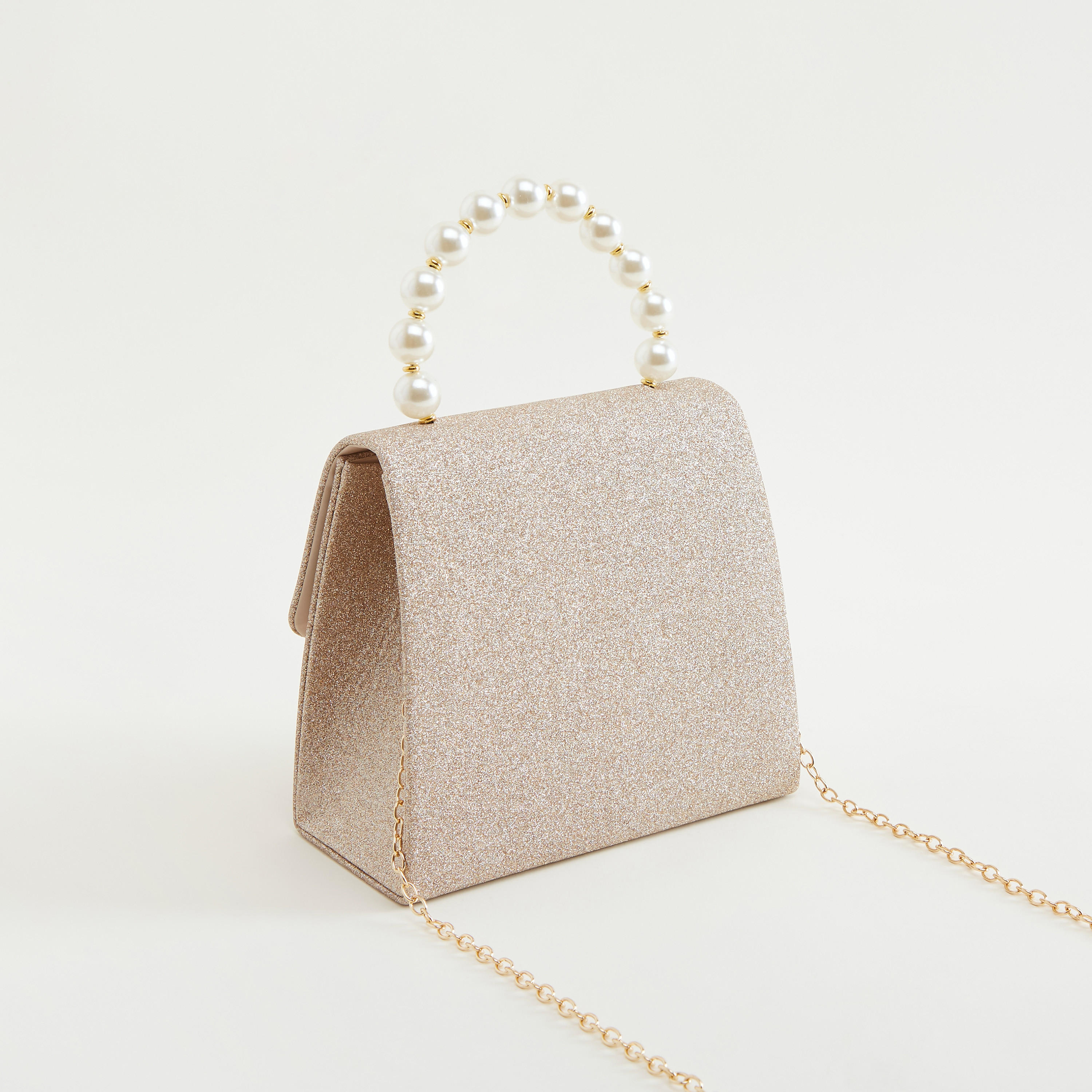 شنطة ساتشيل بارزة الملمس بمقبض مزيّن باللّؤلؤ-women-bagsandwallets-handbags-image-2