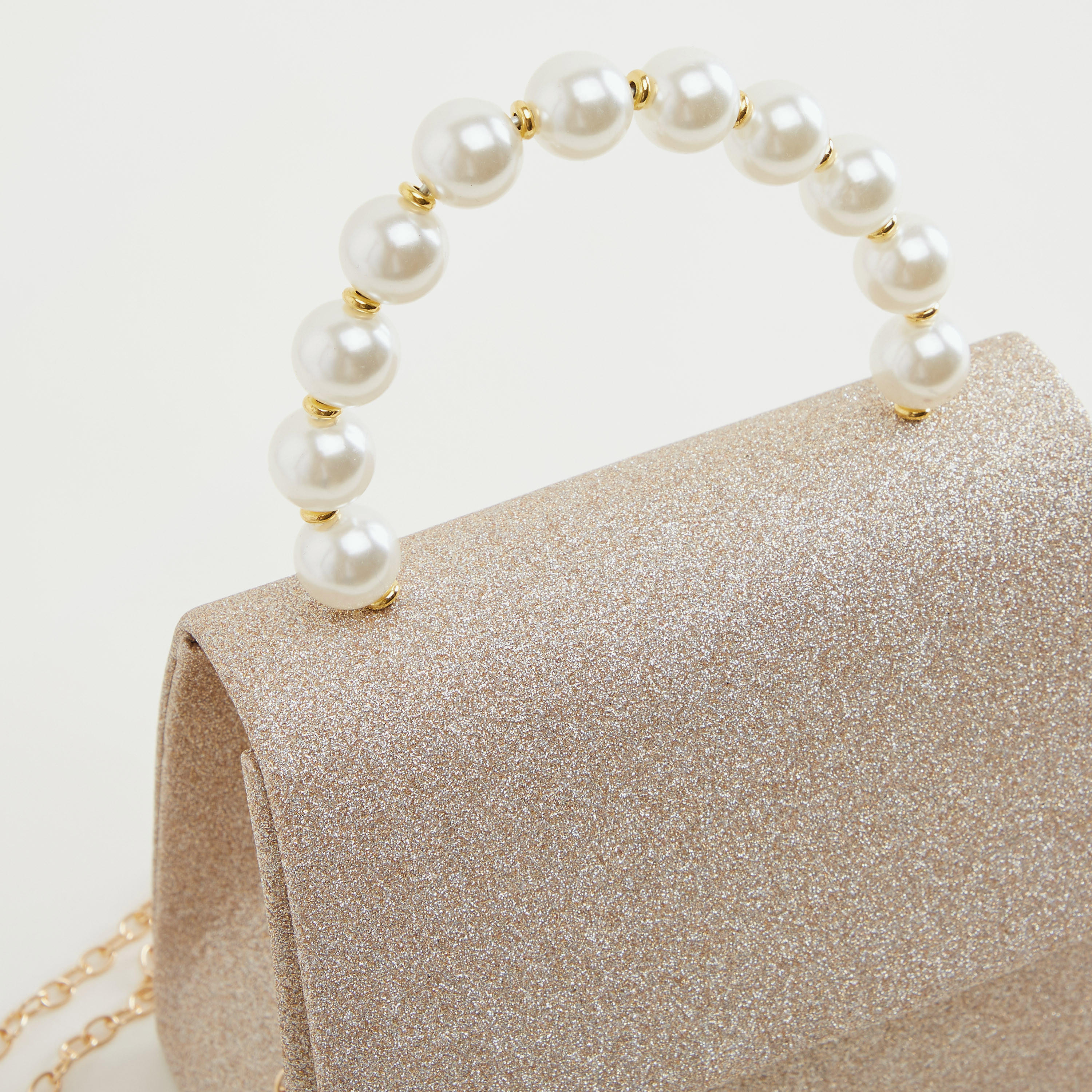 شنطة ساتشيل بارزة الملمس بمقبض مزيّن باللّؤلؤ-women-bagsandwallets-handbags-image-3