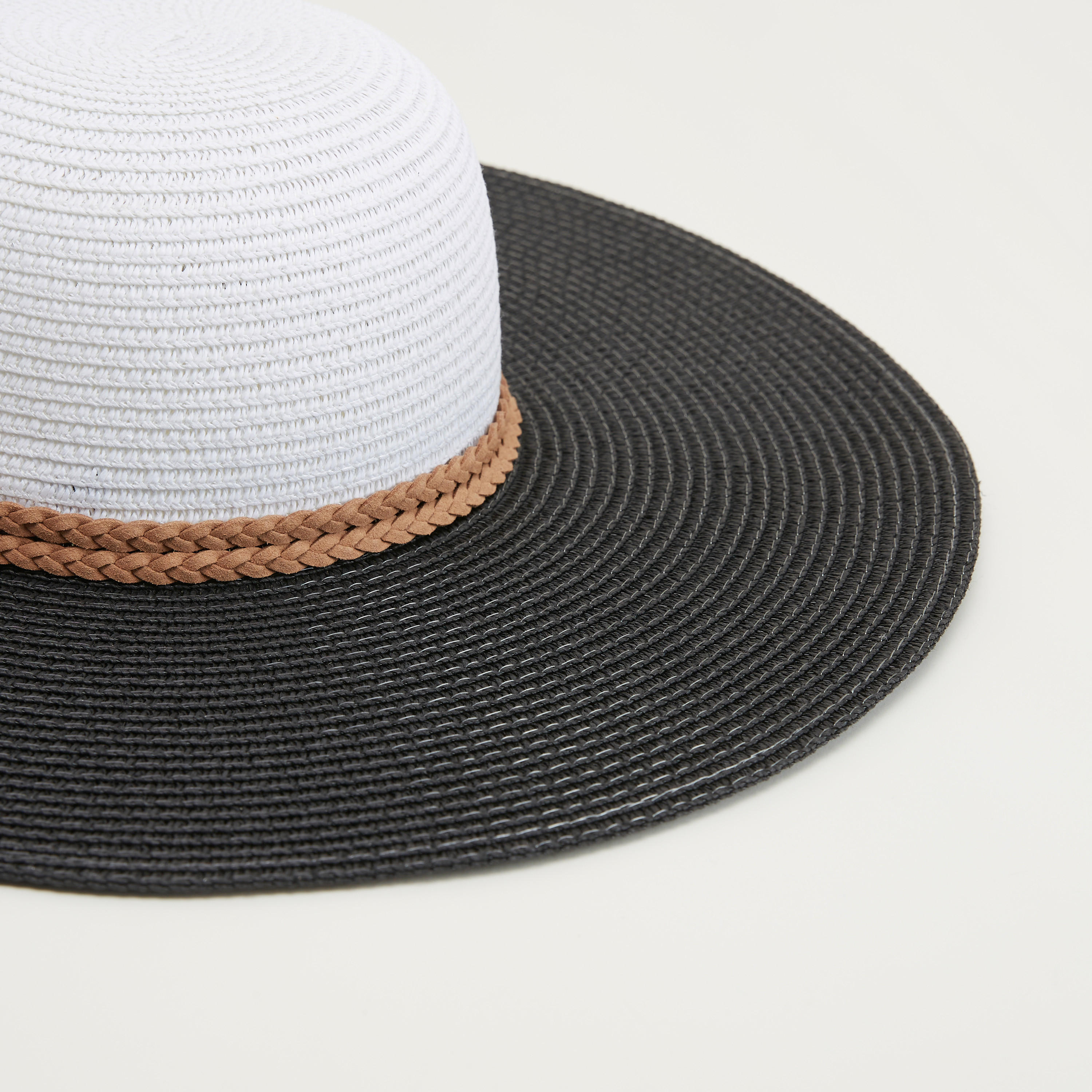 Textured Straw Hat with Braided Tie-Up Accent-women-clothingaccessories-capsandhats-image-3