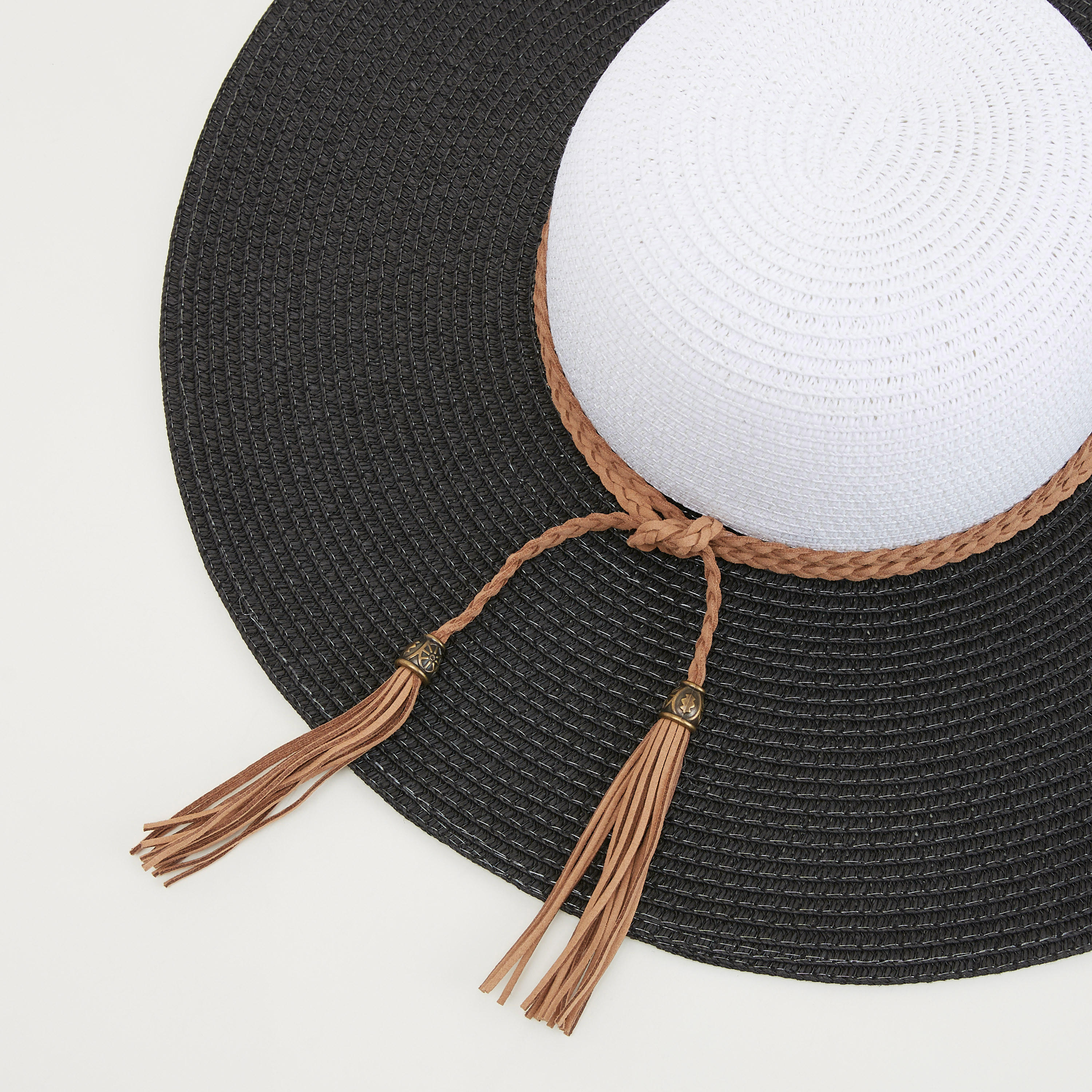Textured Straw Hat with Braided Tie-Up Accent-women-clothingaccessories-capsandhats-image-4