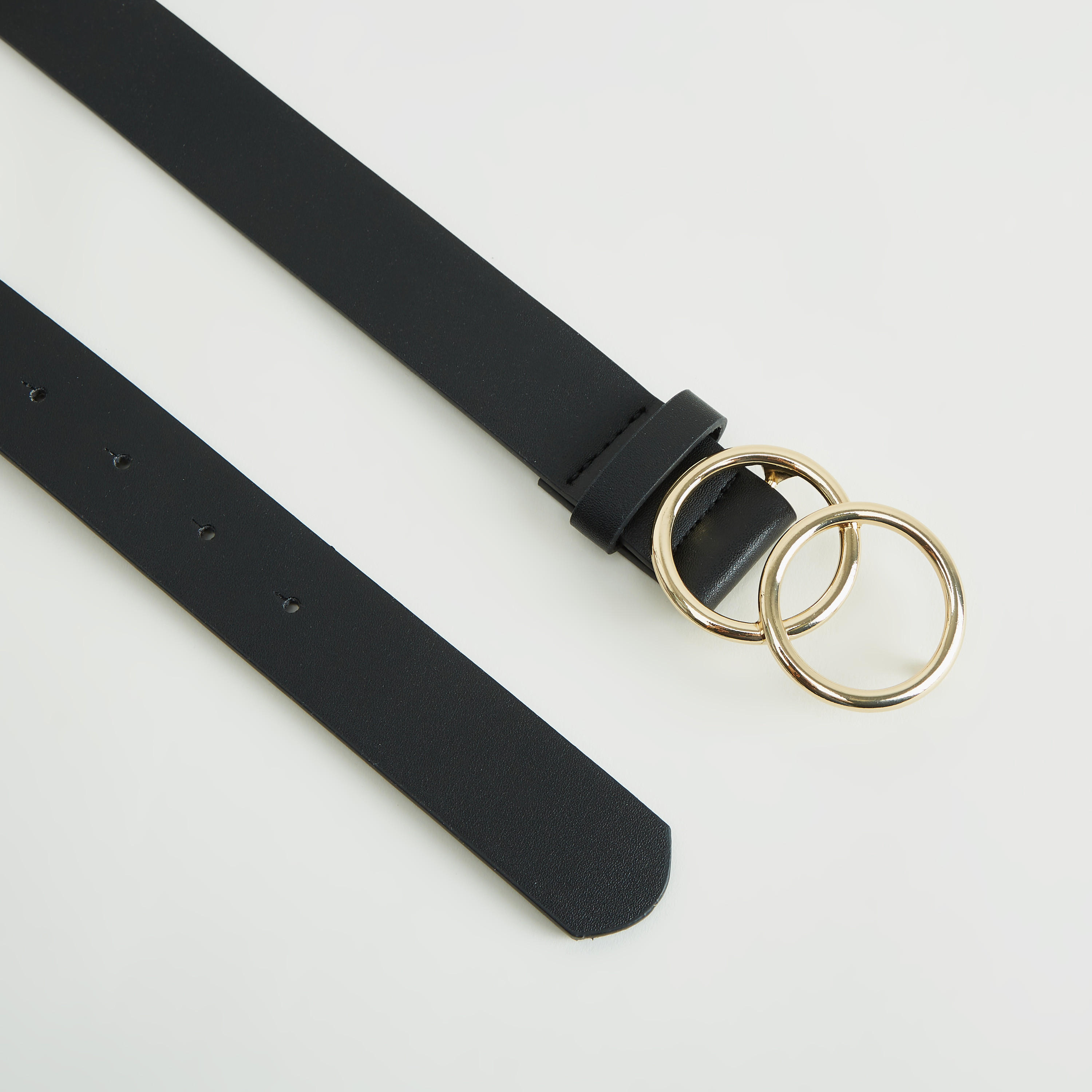 حزام سادة بإبزيم بدبوس مزدوج على شكل حلقة O-women-clothingaccessories-belts-image-1
