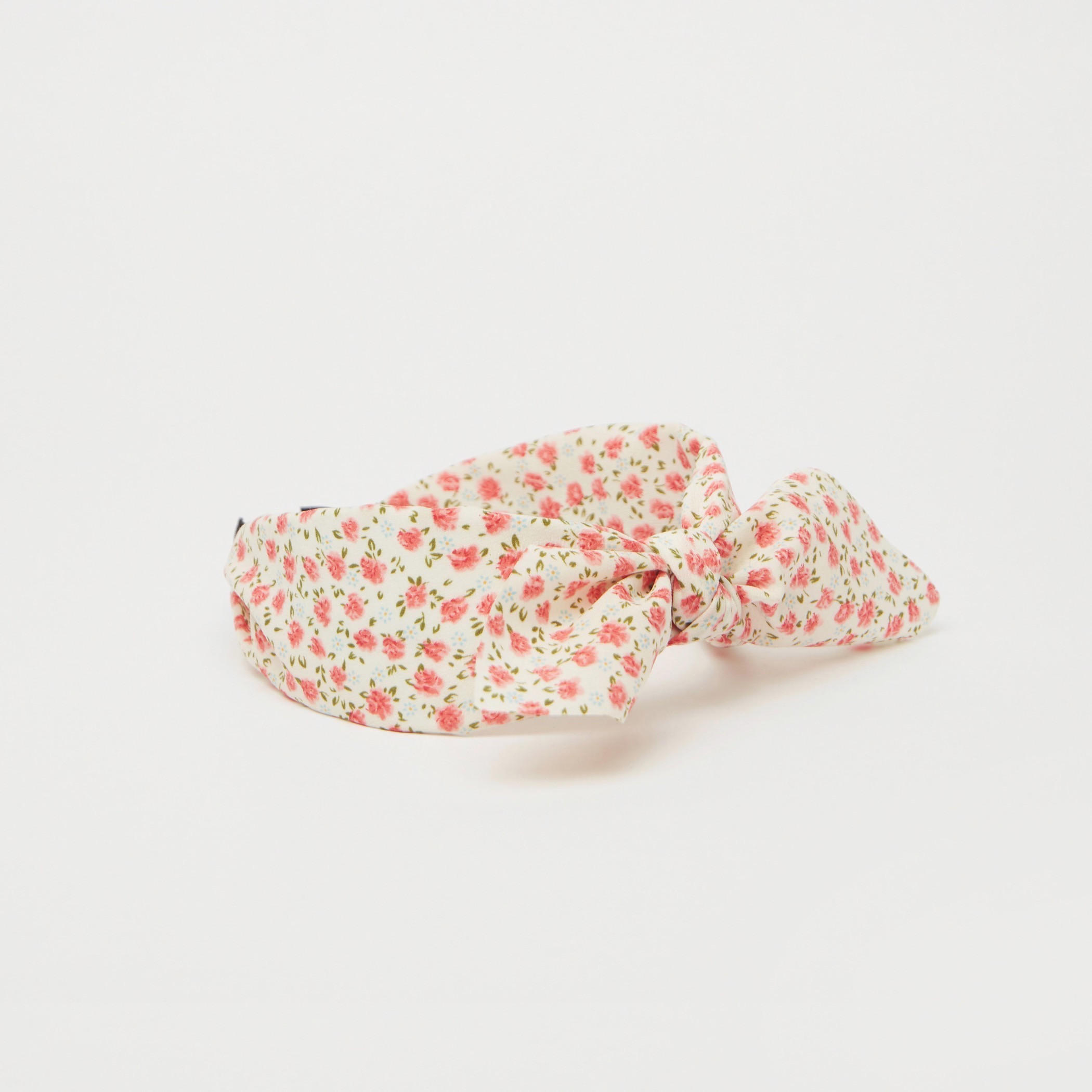 Gloo Floral Print Hairband with Bow Detail-women-hairaccessories-image-1