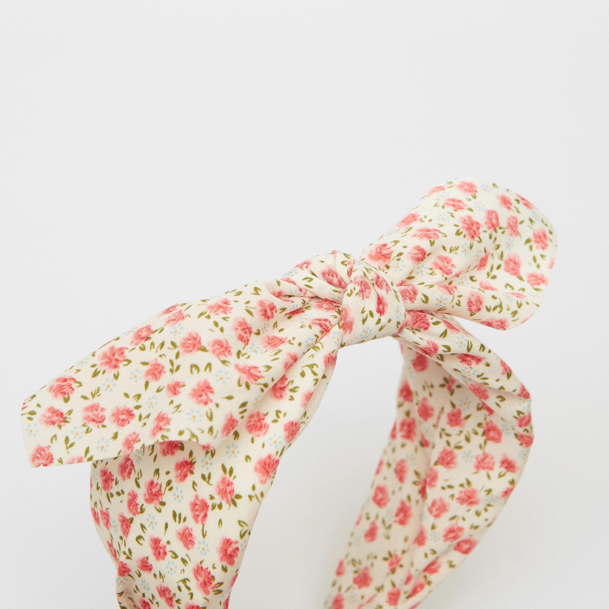 Gloo Floral Print Hairband with Bow Detail-women-hairaccessories-image-2