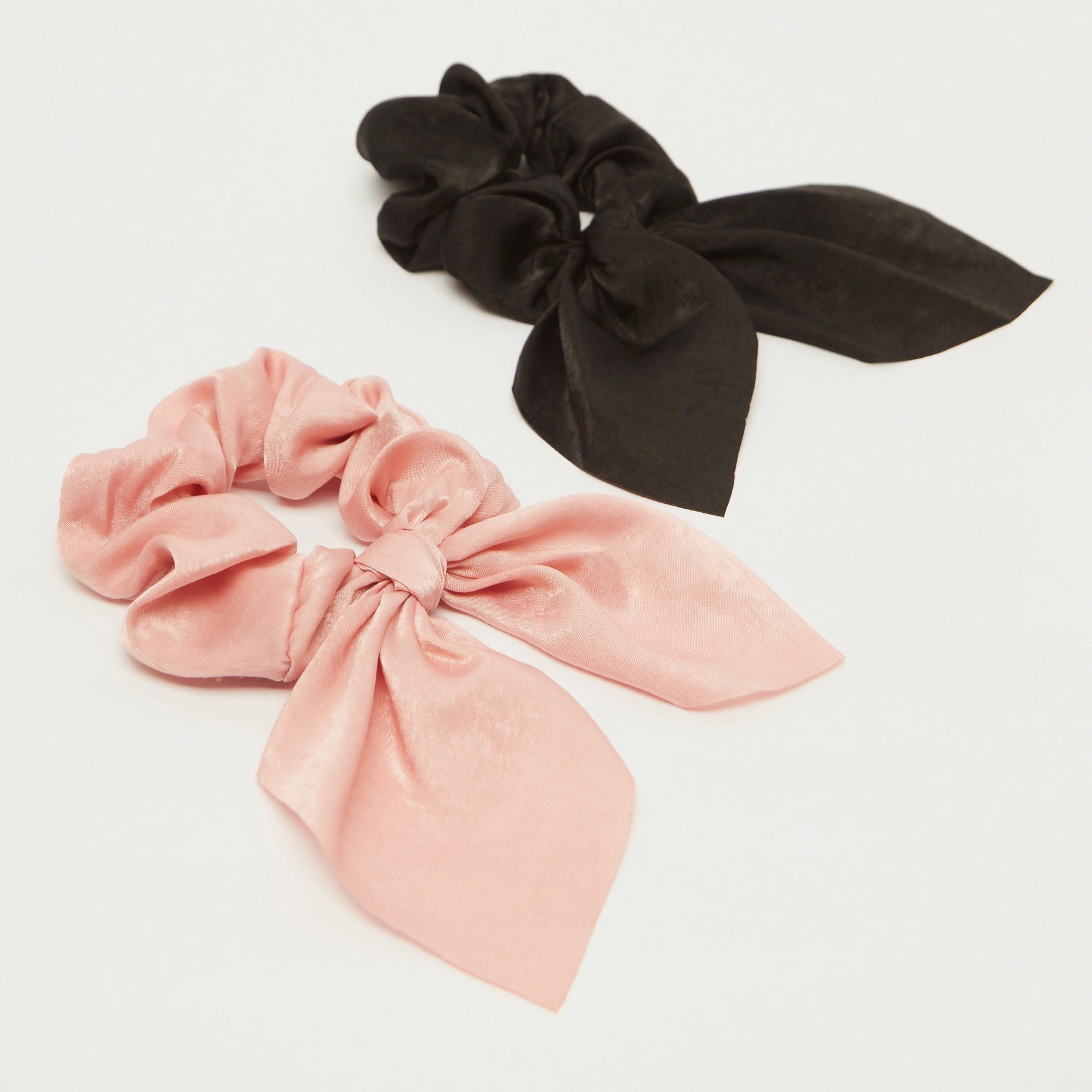 سكرانشي شعر فيونكة سادة من جلوو - طقم من قطعتين-women-hairaccessories-image-3