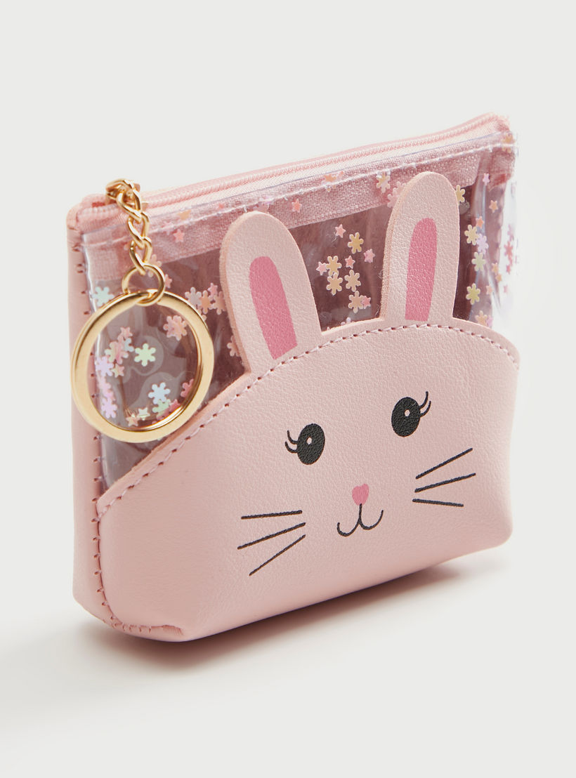 شنطة صغيرة بطبعات أرنب وسحاب إغلاق من جلوو-women-bagsandwallets-handbags-image-3