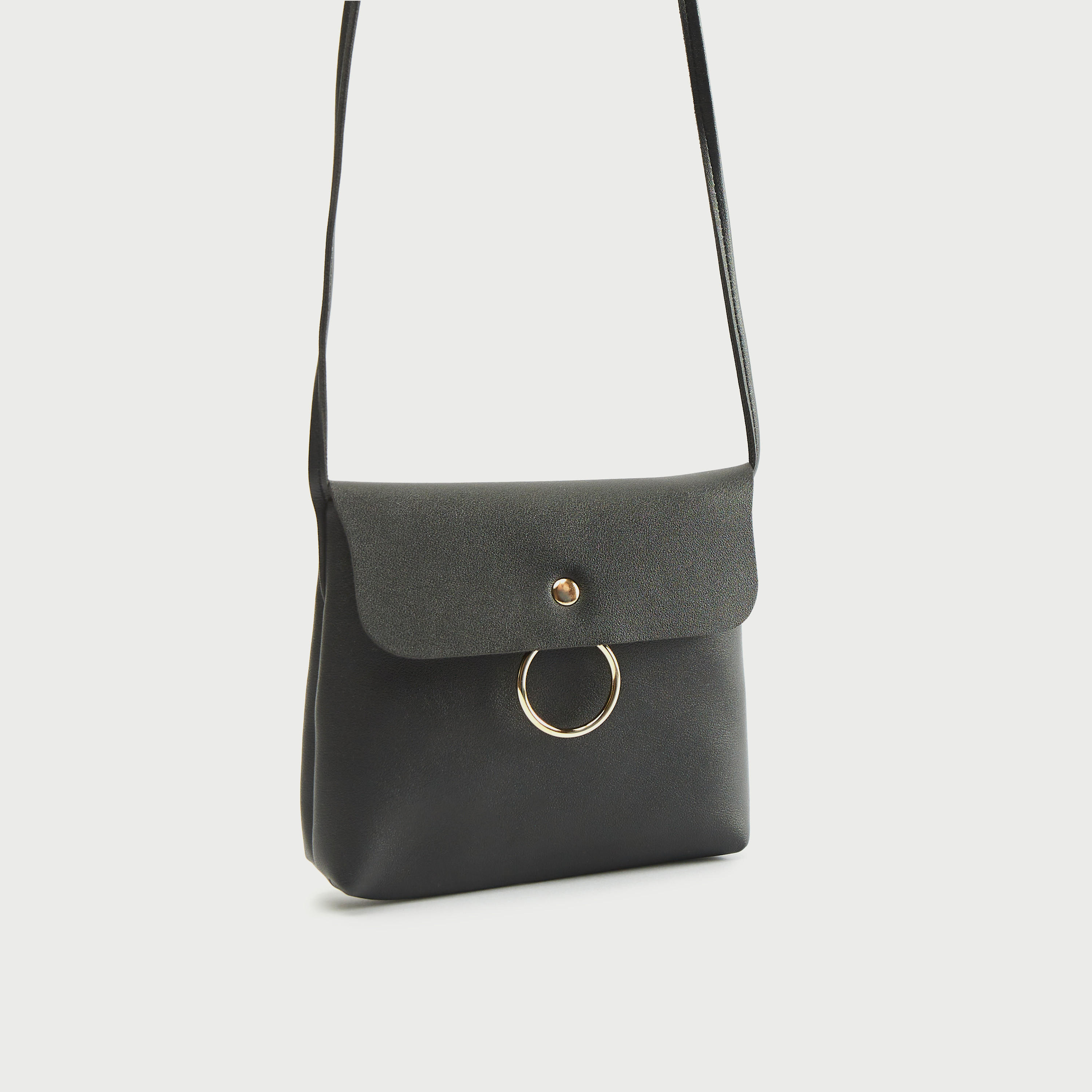 Gloo Solid Crossbody Bag with Flap Closure-women-bagsandwallets-handbags-image-1