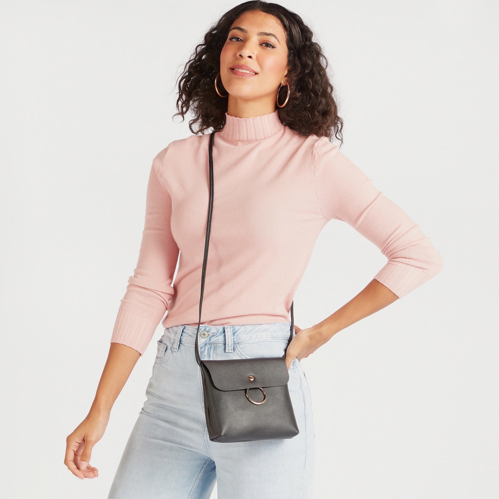 Gloo Solid Crossbody Bag with Flap Closure-women-bagsandwallets-handbags-image-2