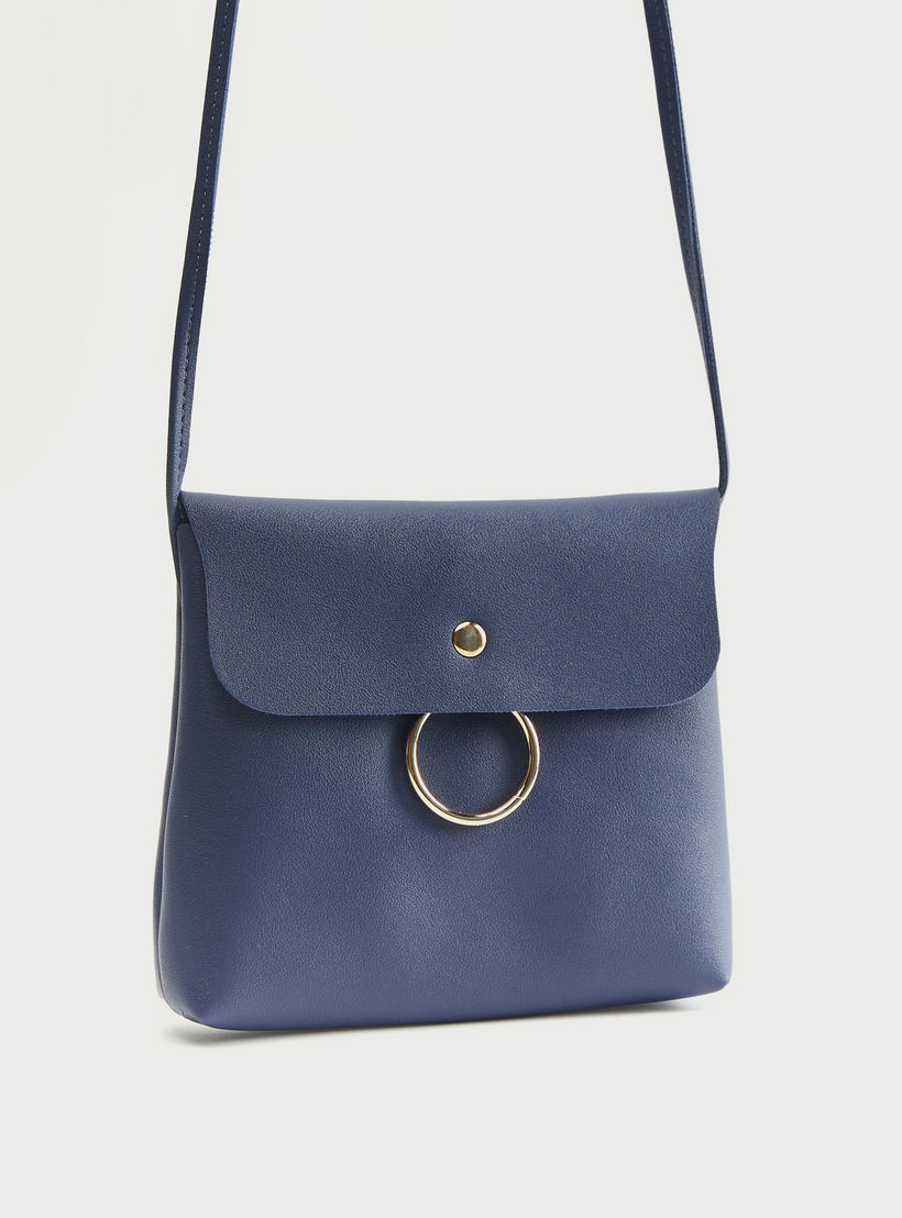 Gloo Solid Crossbody Bag with Flap Closure-women-bagsandwallets-handbags-image-3
