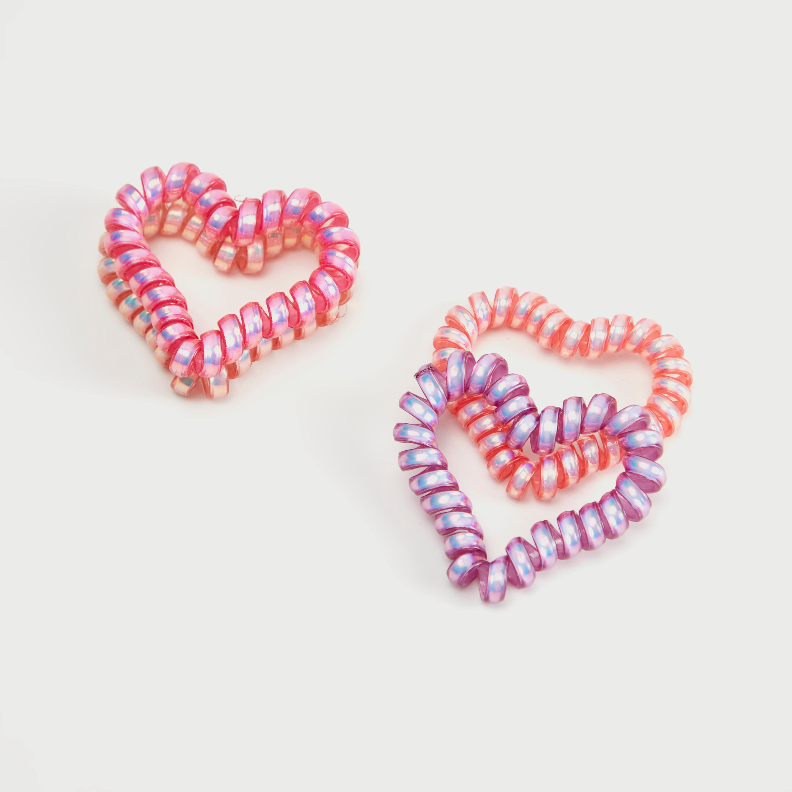 ربطة شعر حلزونية بشكل قلب من جلوو - طقم من 4-women-hairaccessories-image-2