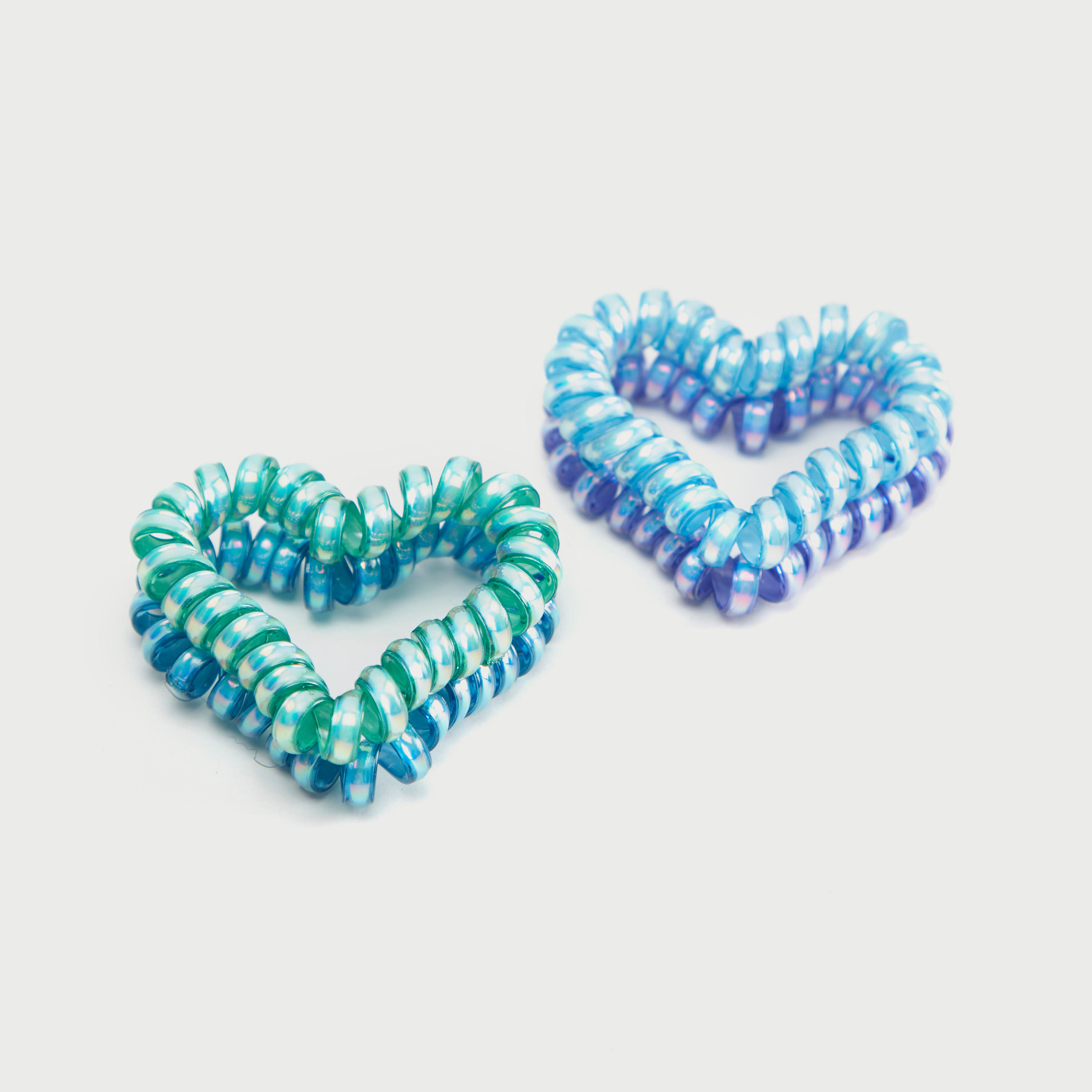 ربطة شعر حلزونية بشكل قلب من جلوو - طقم من 4-women-hairaccessories-scrunchies-image-1