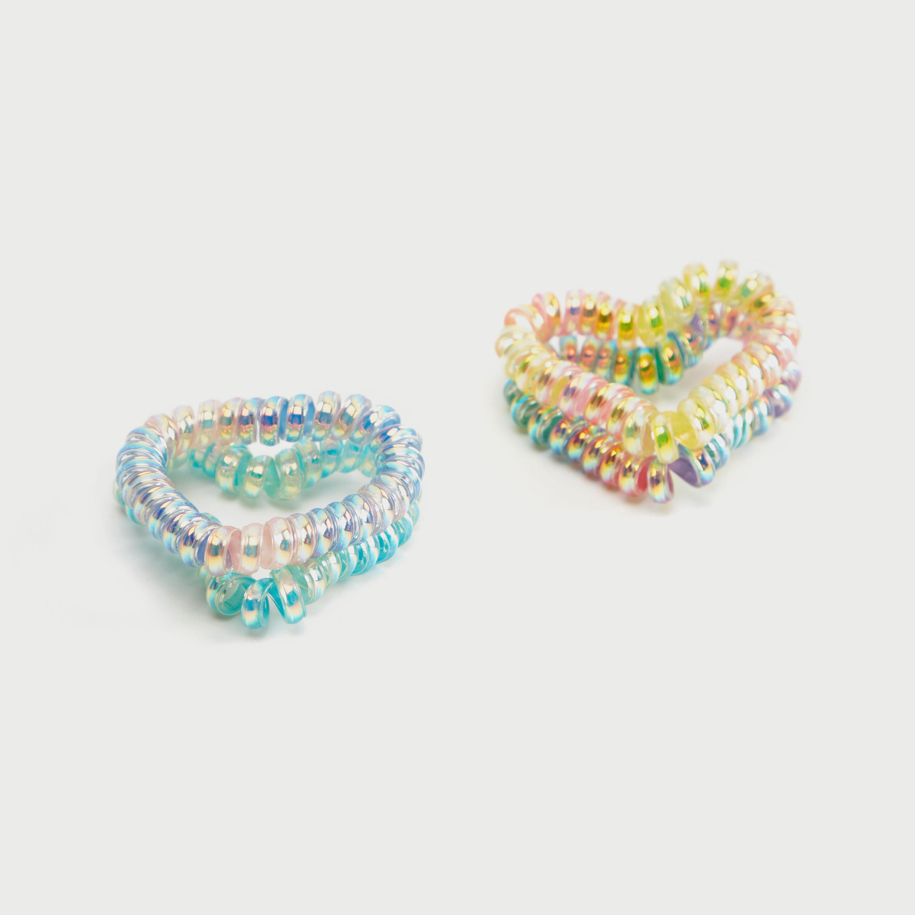 ربطة شعر حلزونية بشكل قلب من جلوو - طقم من 4-women-hairaccessories-image-1