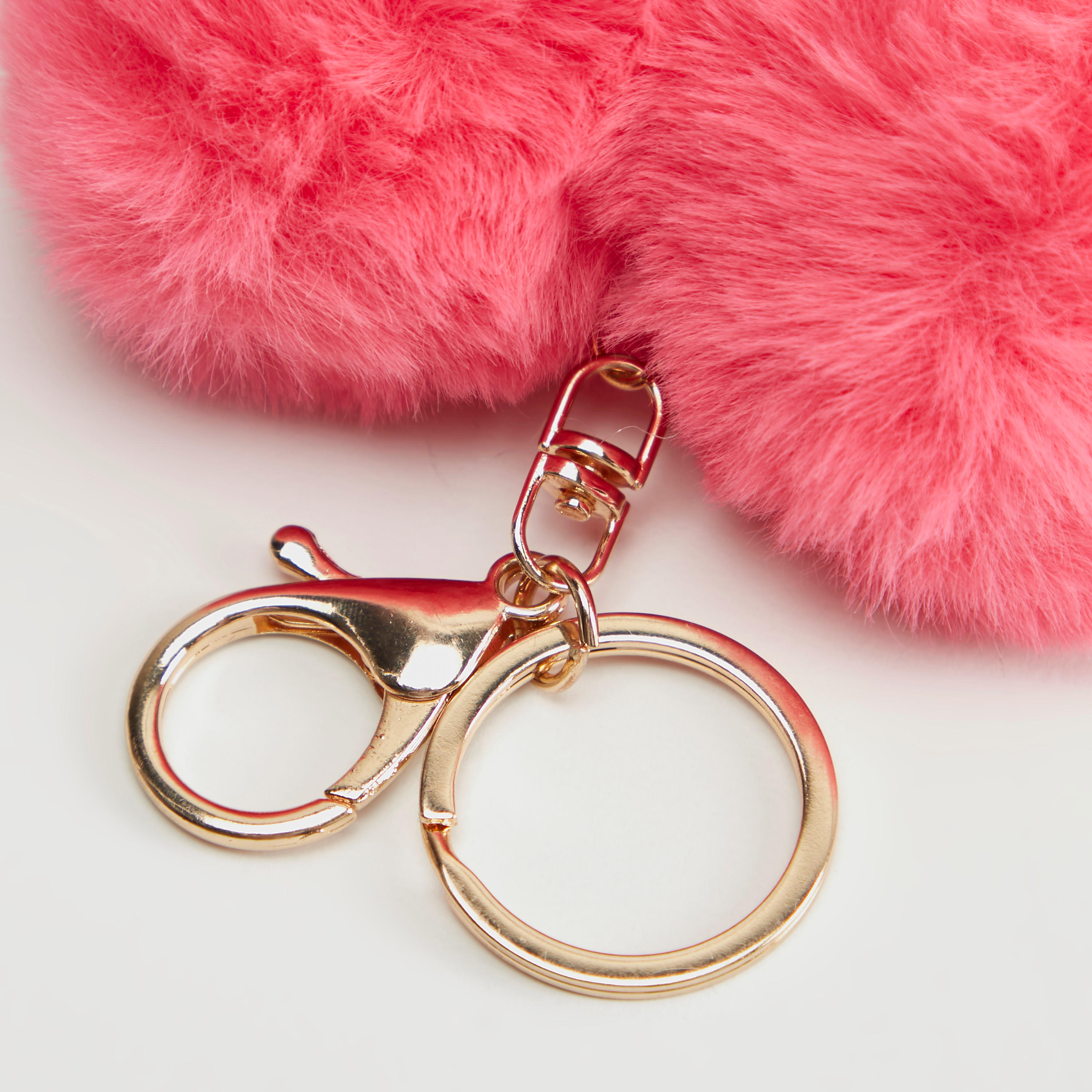 حلقة مفاتيح بشكل قلب مزيّنة بالفرو من جلوو-women-clothingaccessories-novelties-image-2