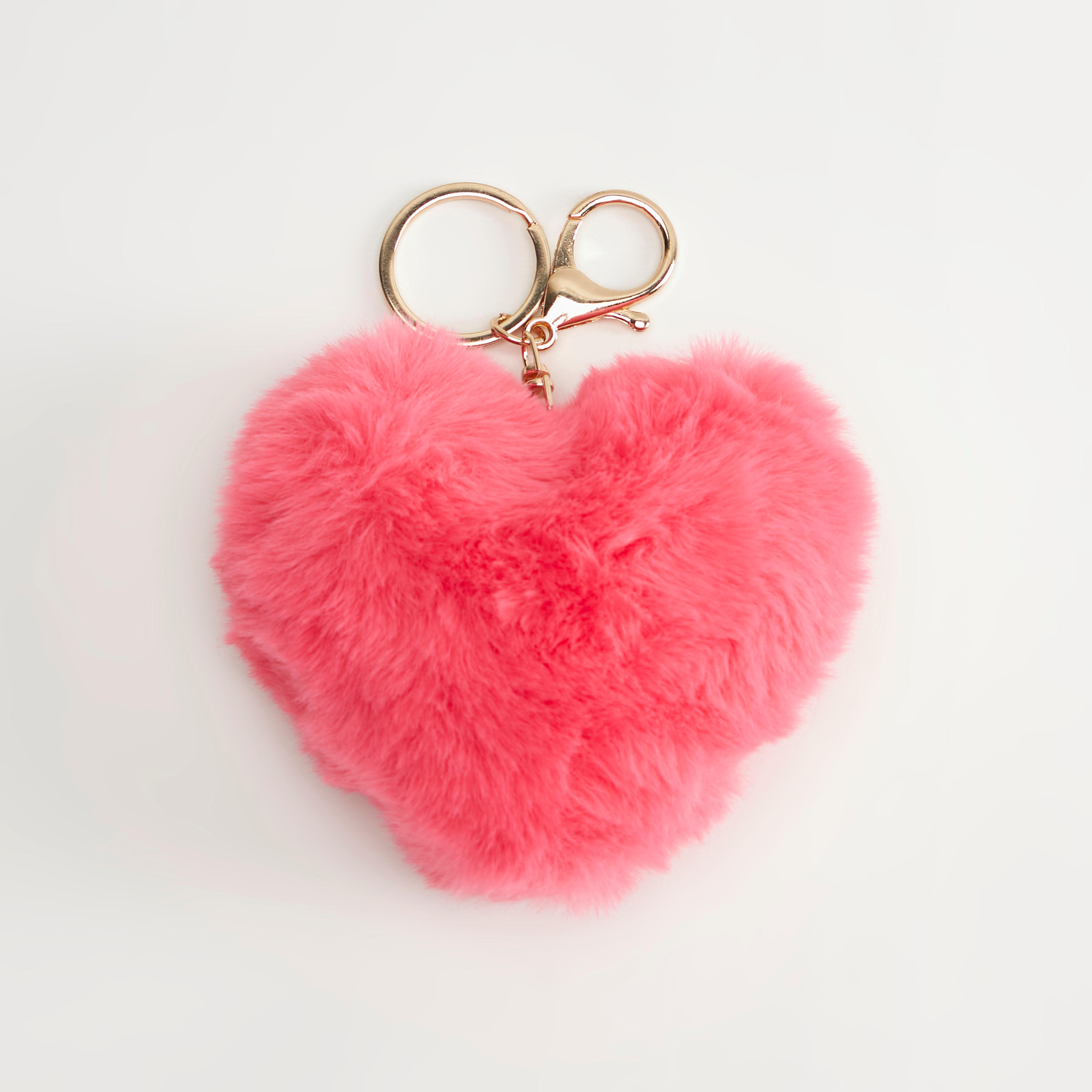 حلقة مفاتيح بشكل قلب مزيّنة بالفرو من جلوو-women-clothingaccessories-novelties-image-4
