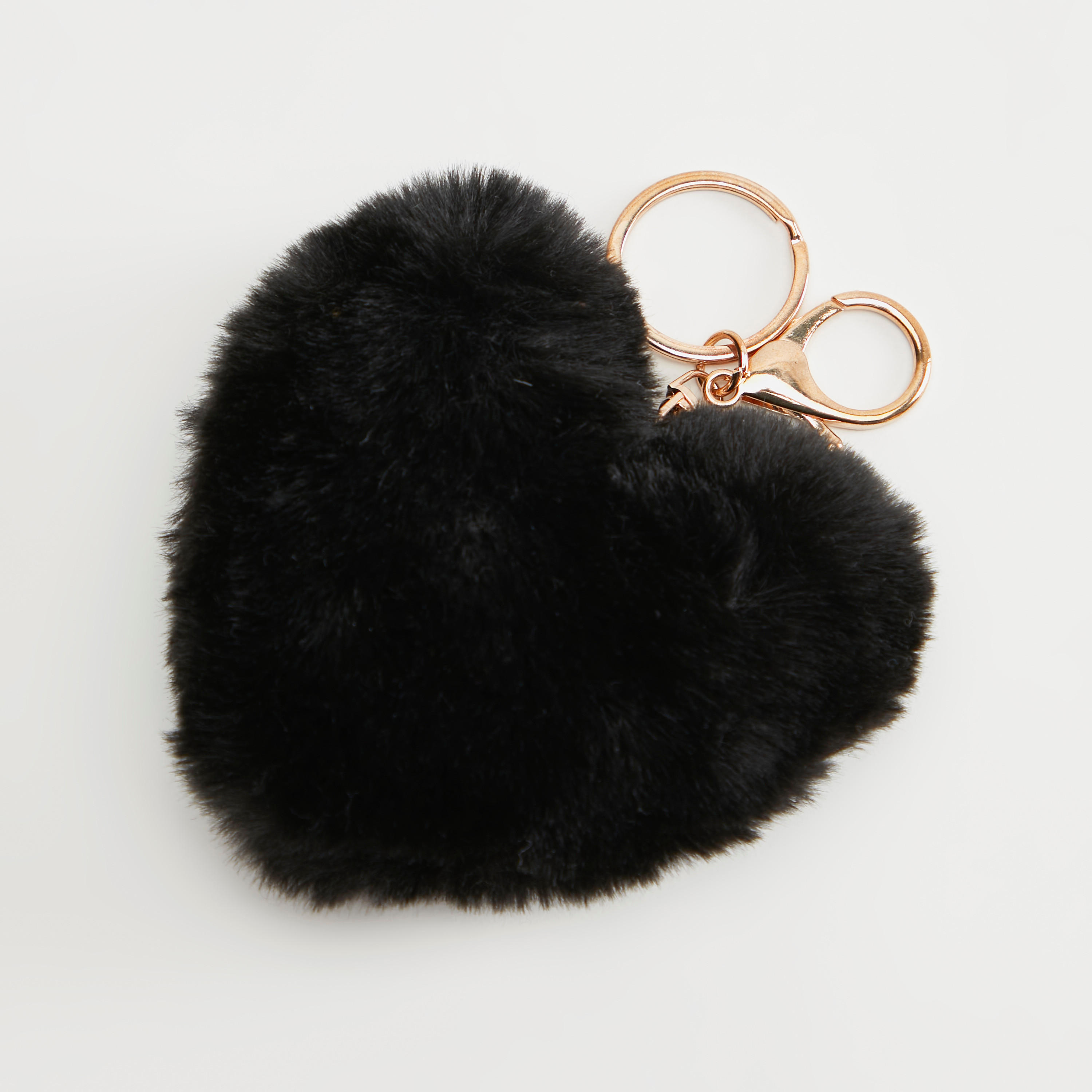 سلسلة مفاتيح بشكل قلب مزيّنة بالفرو من جلوو-women-clothingaccessories-novelties-image-3