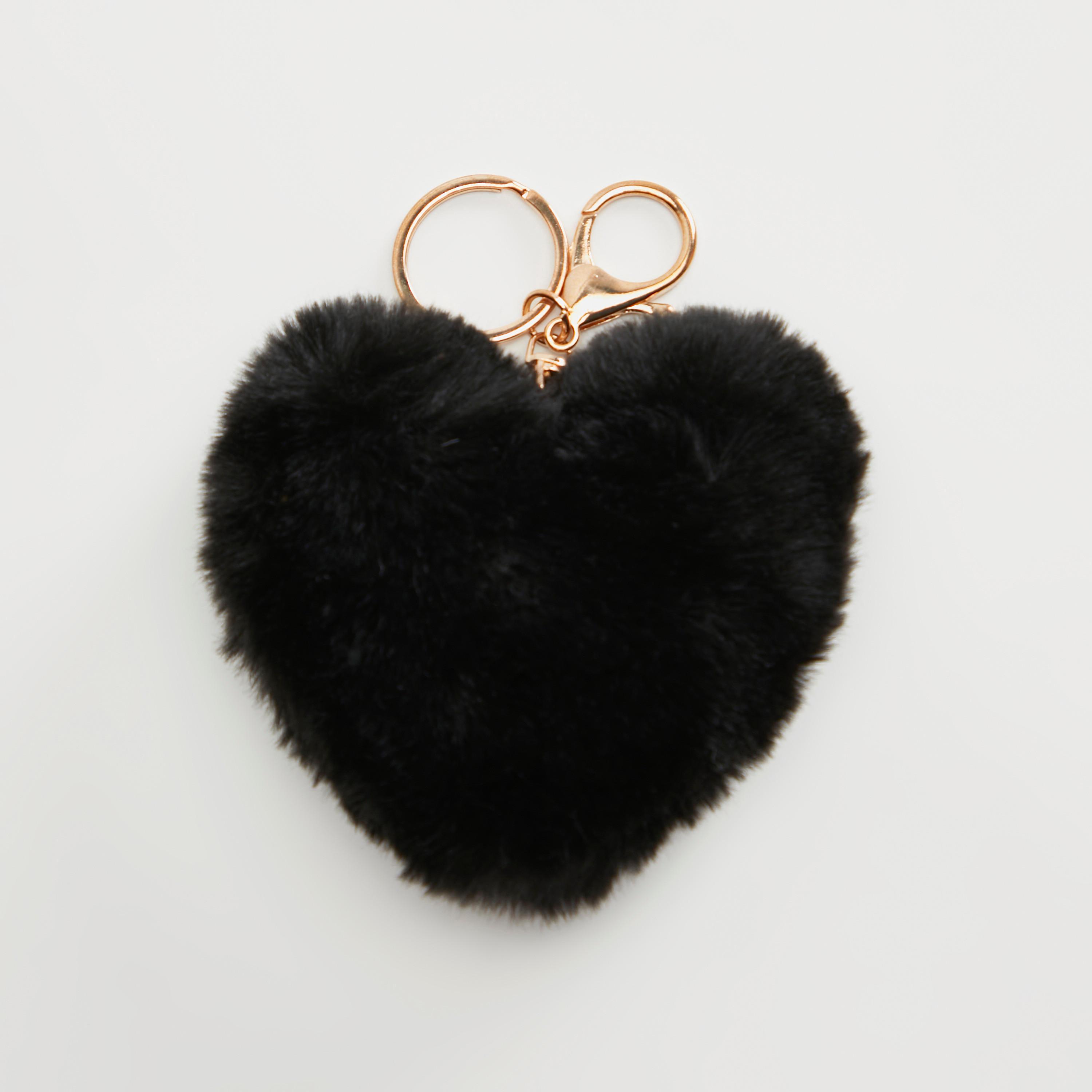 سلسلة مفاتيح بشكل قلب مزيّنة بالفرو من جلوو-women-clothingaccessories-novelties-image-4