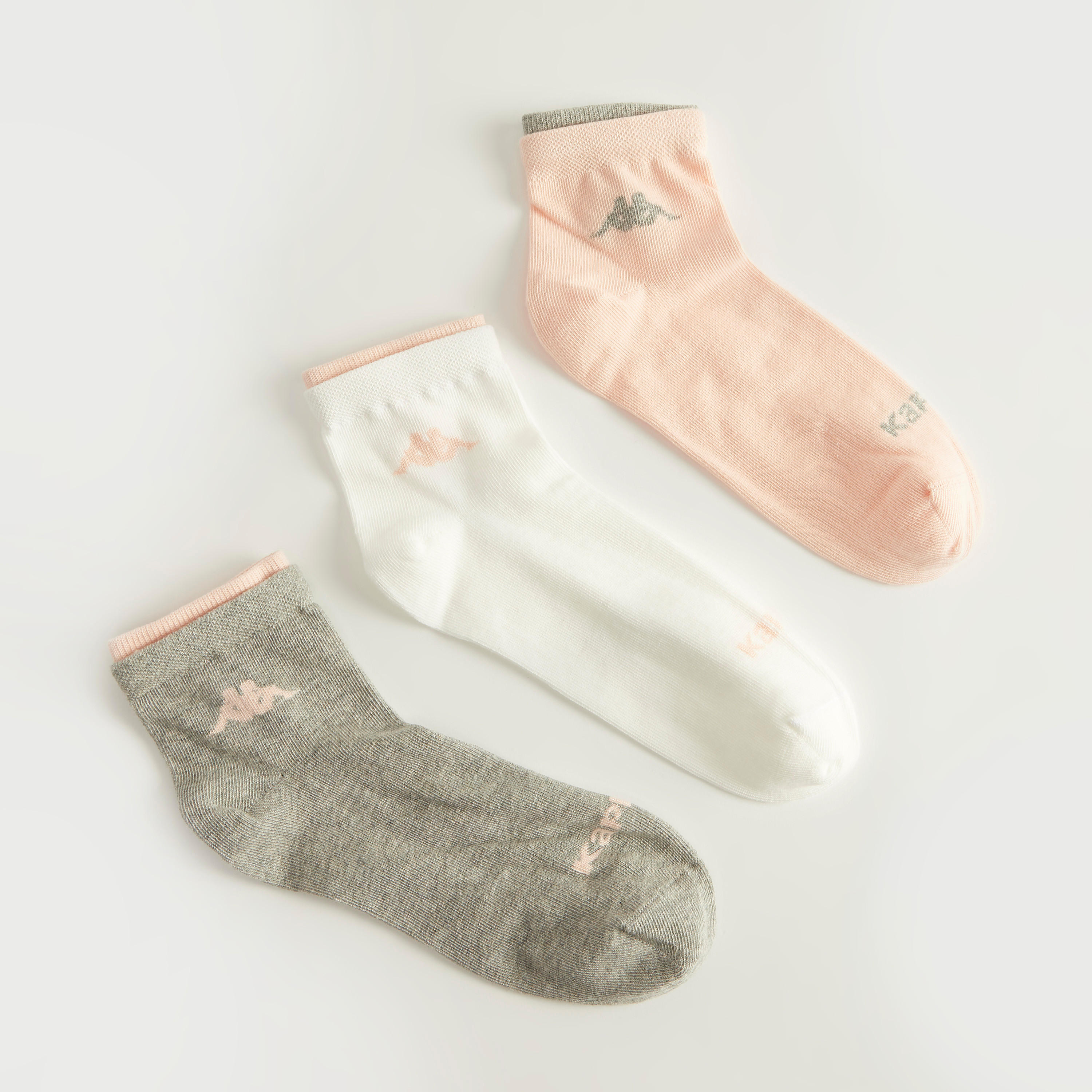 جوارب بطبعات بطول أعلى الكاحل من كابا - طقم من 3 أزواج-women-socksandstockings-image-1