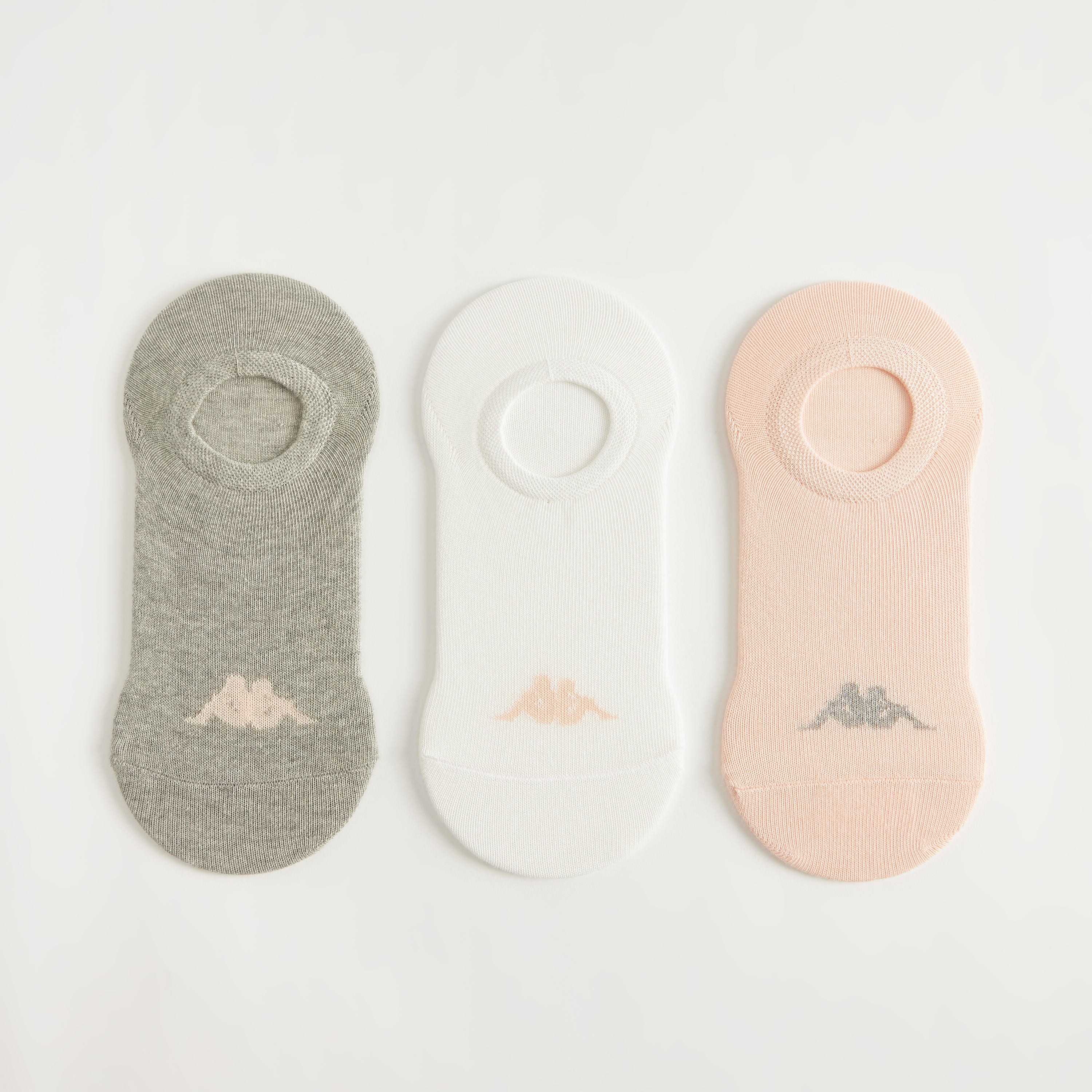 Set of 3 - Kappa Solid No Show Socks-women-socksandstockings-image-2