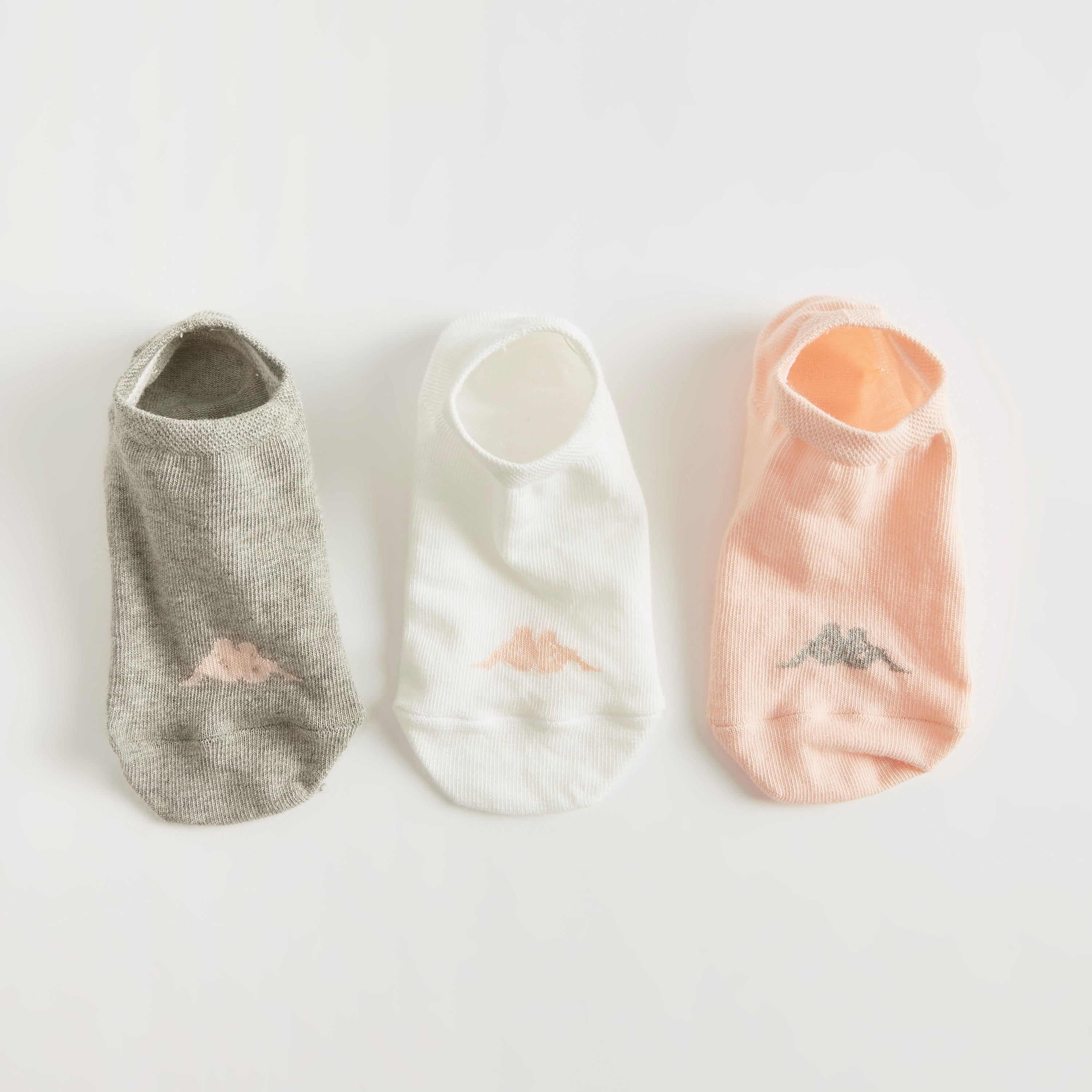 Set of 3 - Kappa Solid No Show Socks-women-socksandstockings-image-4