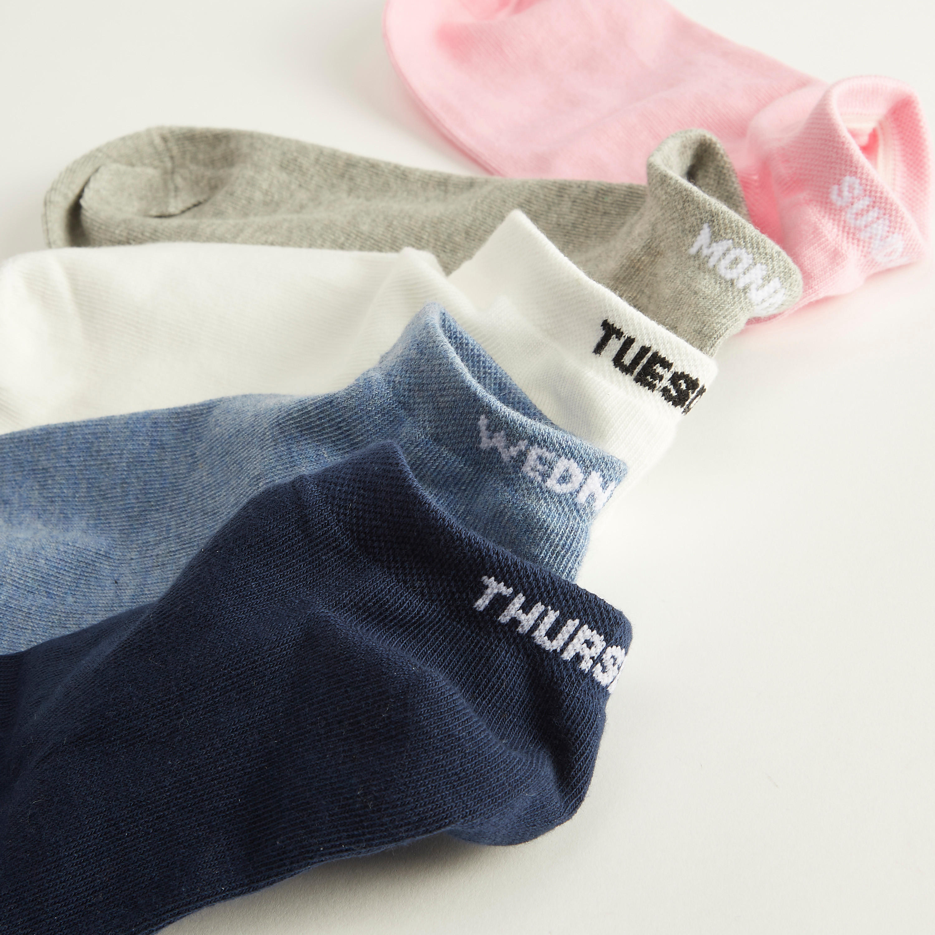 Set of 5 - Weekday Ankle Length Socks-women-socksandstockings-image-3