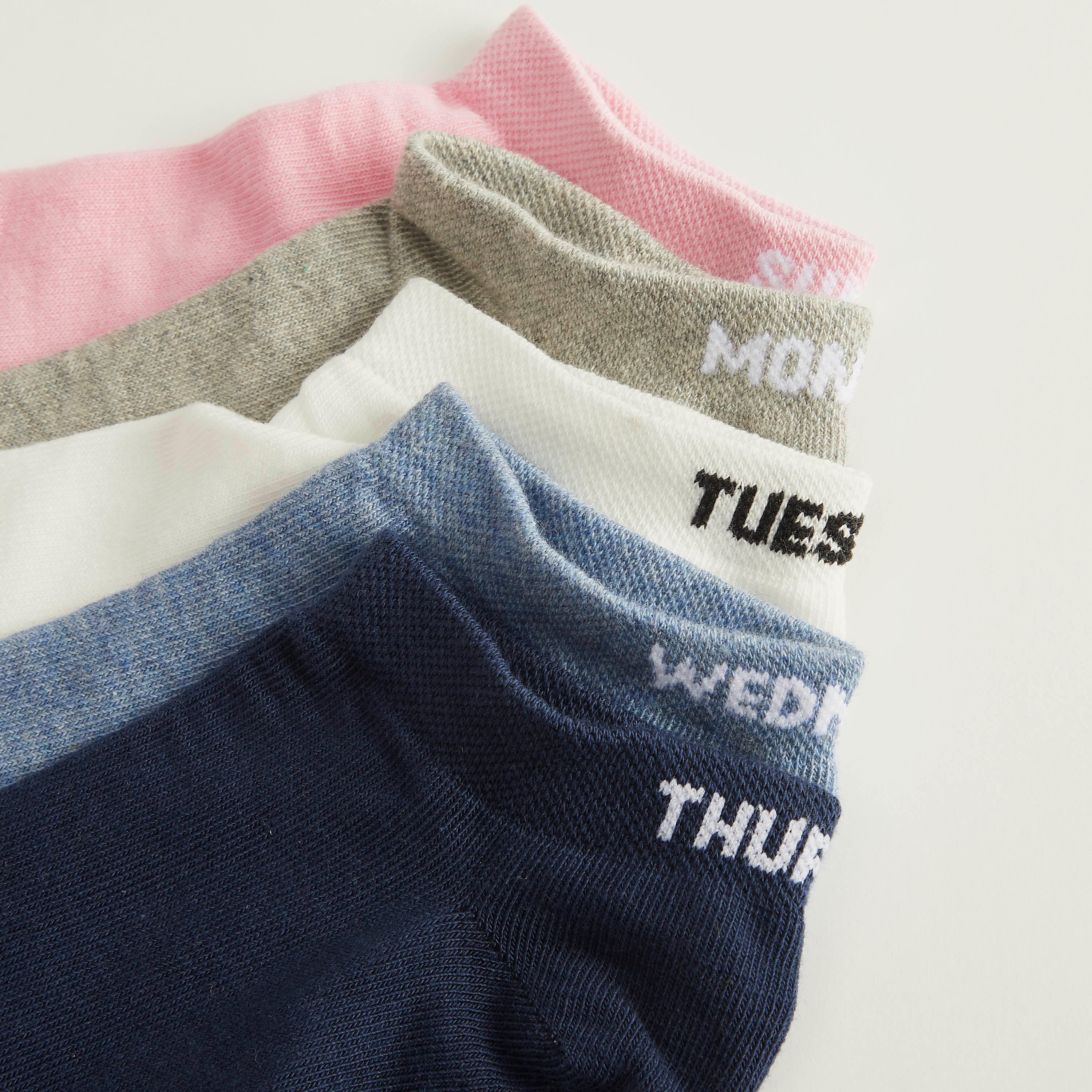 Set of 5 - Weekday Ankle Length Socks-women-socksandstockings-image-4
