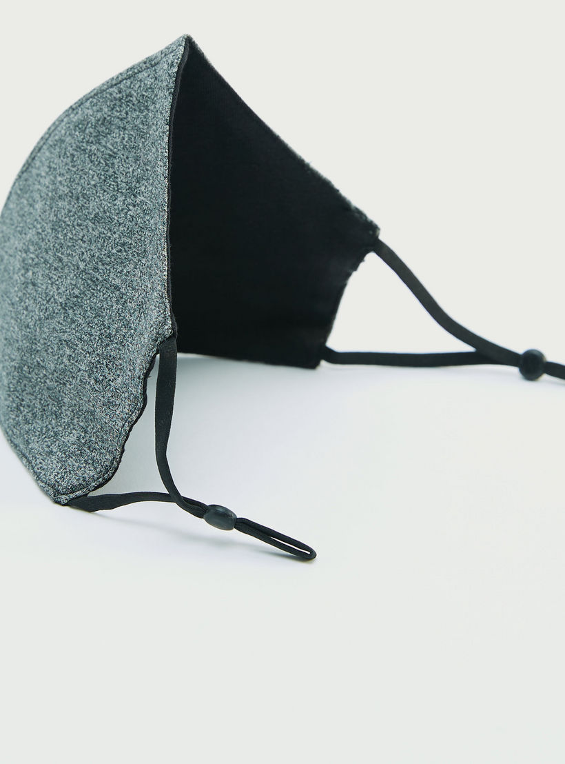Textured Anti-Dust Face Mask with Elasticated Ear Loops-women-clothingaccessories-fashionmasks-image-5