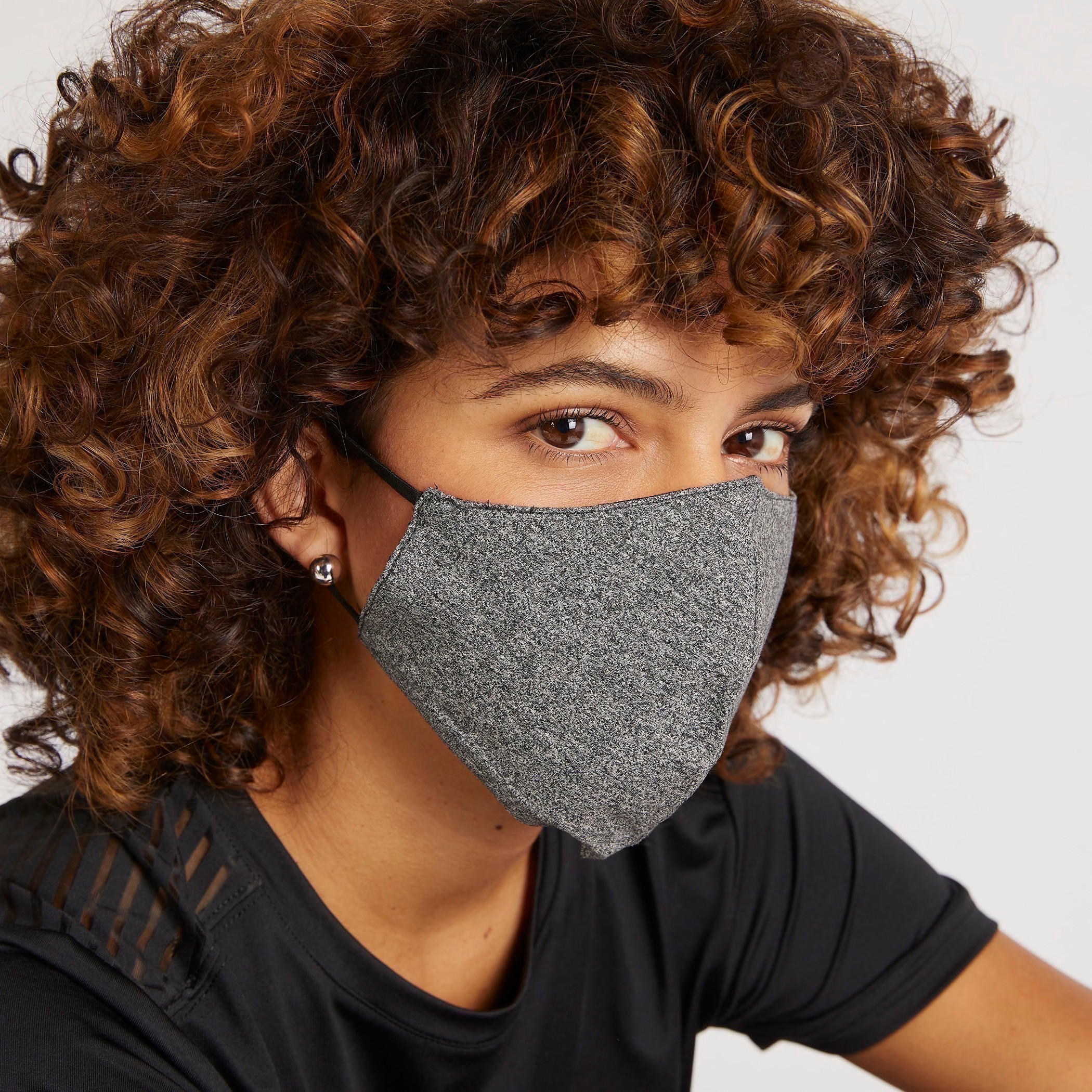Textured Anti-Dust Face Mask with Elasticated Ear Loops-women-clothingaccessories-fashionmasks-image-2