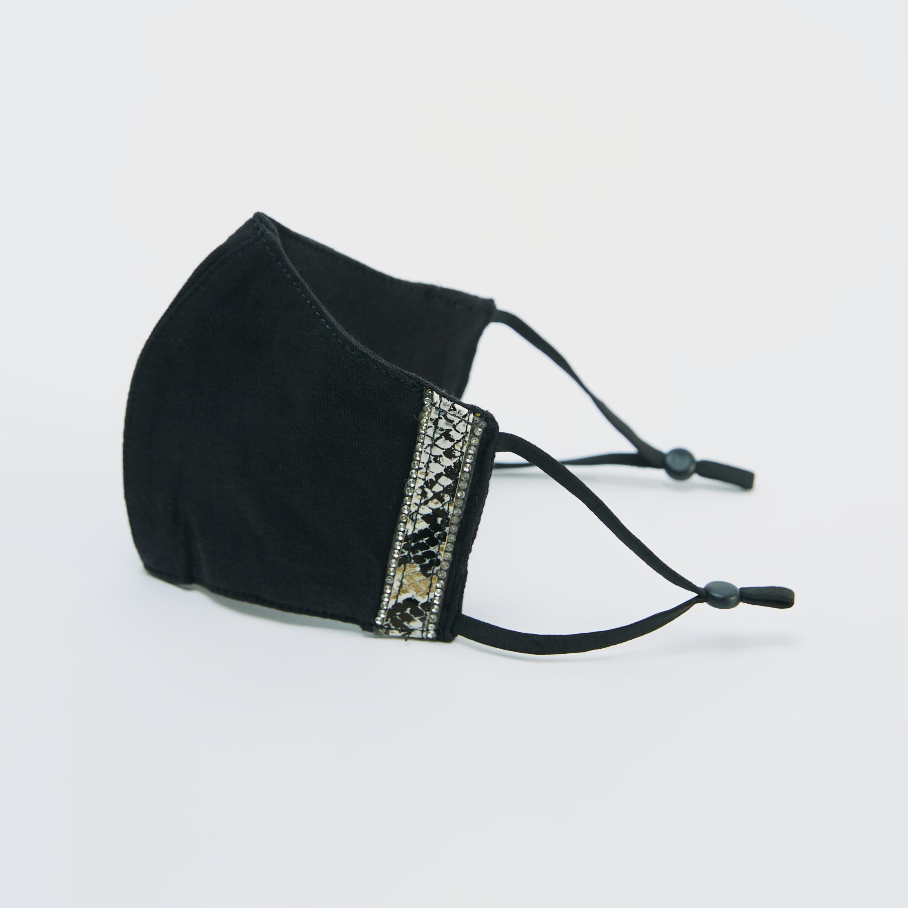 Embellished Anti-Dust Face Mask with Elasticated Ear Loops-women-clothingaccessories-fashionmasks-image-4