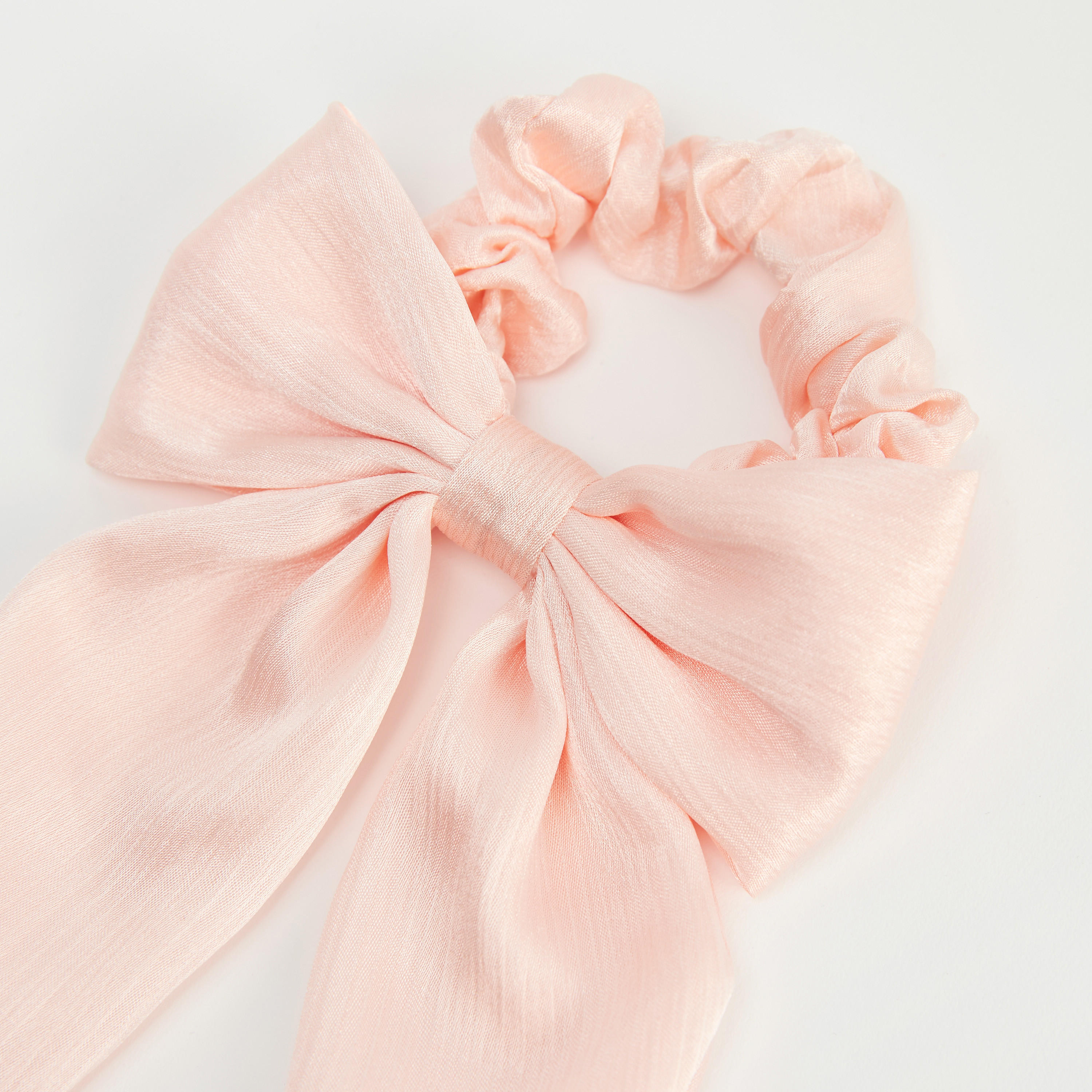 Solid Scrunchie with Bow Detail-women-hairaccessories-scrunchies-image-2