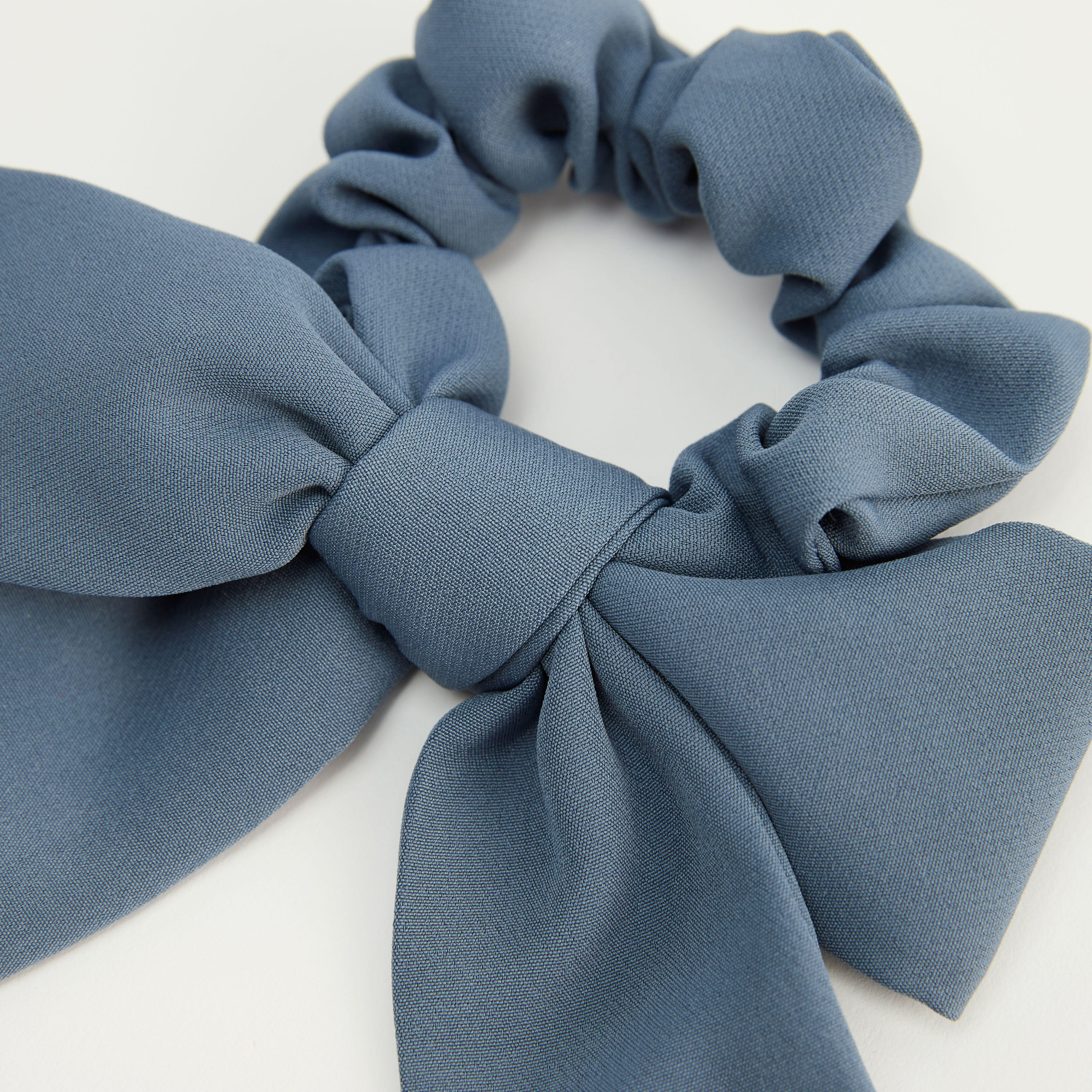 Solid Scrunchie with Bow Detail-women-hairaccessories-image-2