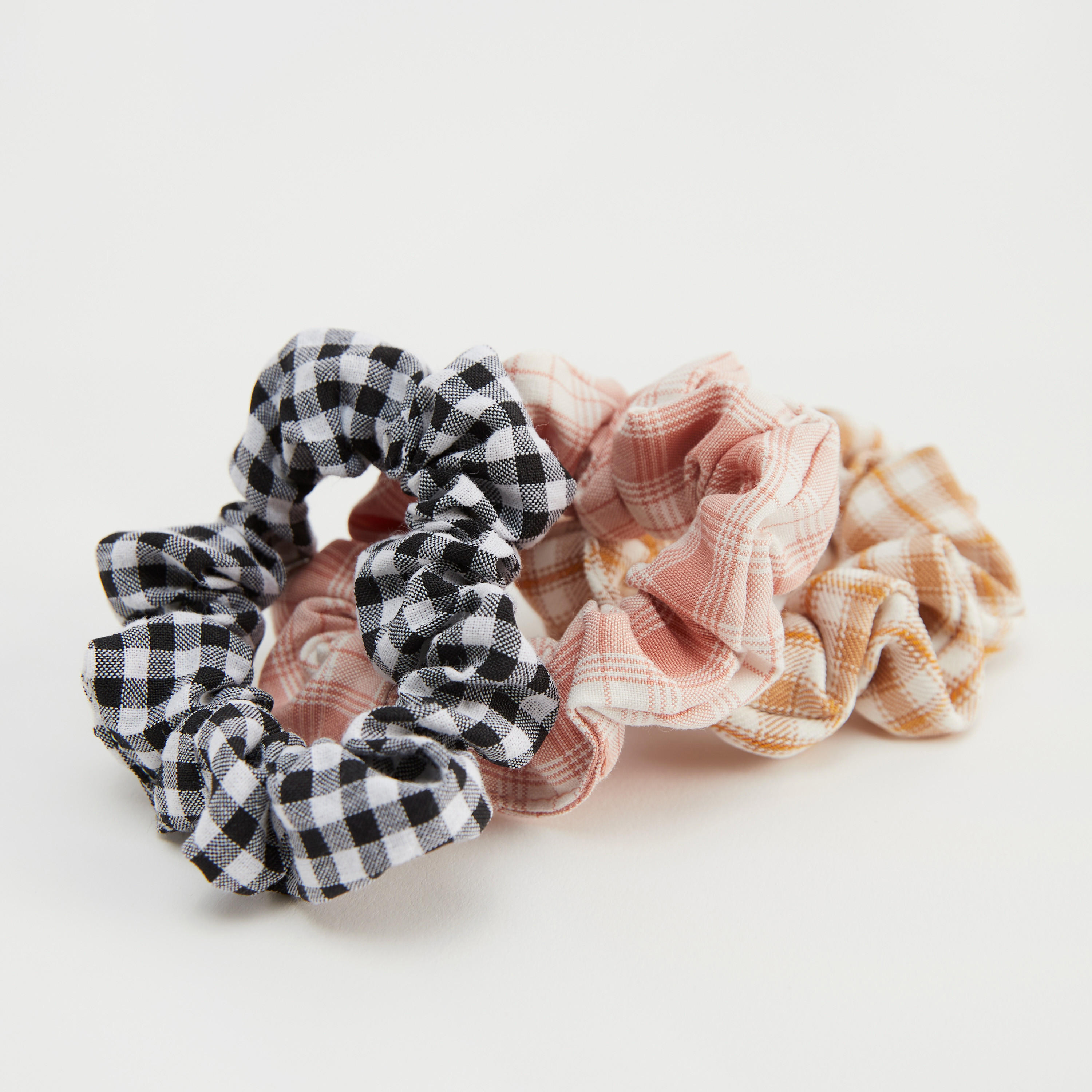 سكرانشي للشّعر كاروهات - طقم من 3 قطع-women-hairaccessories-image-4