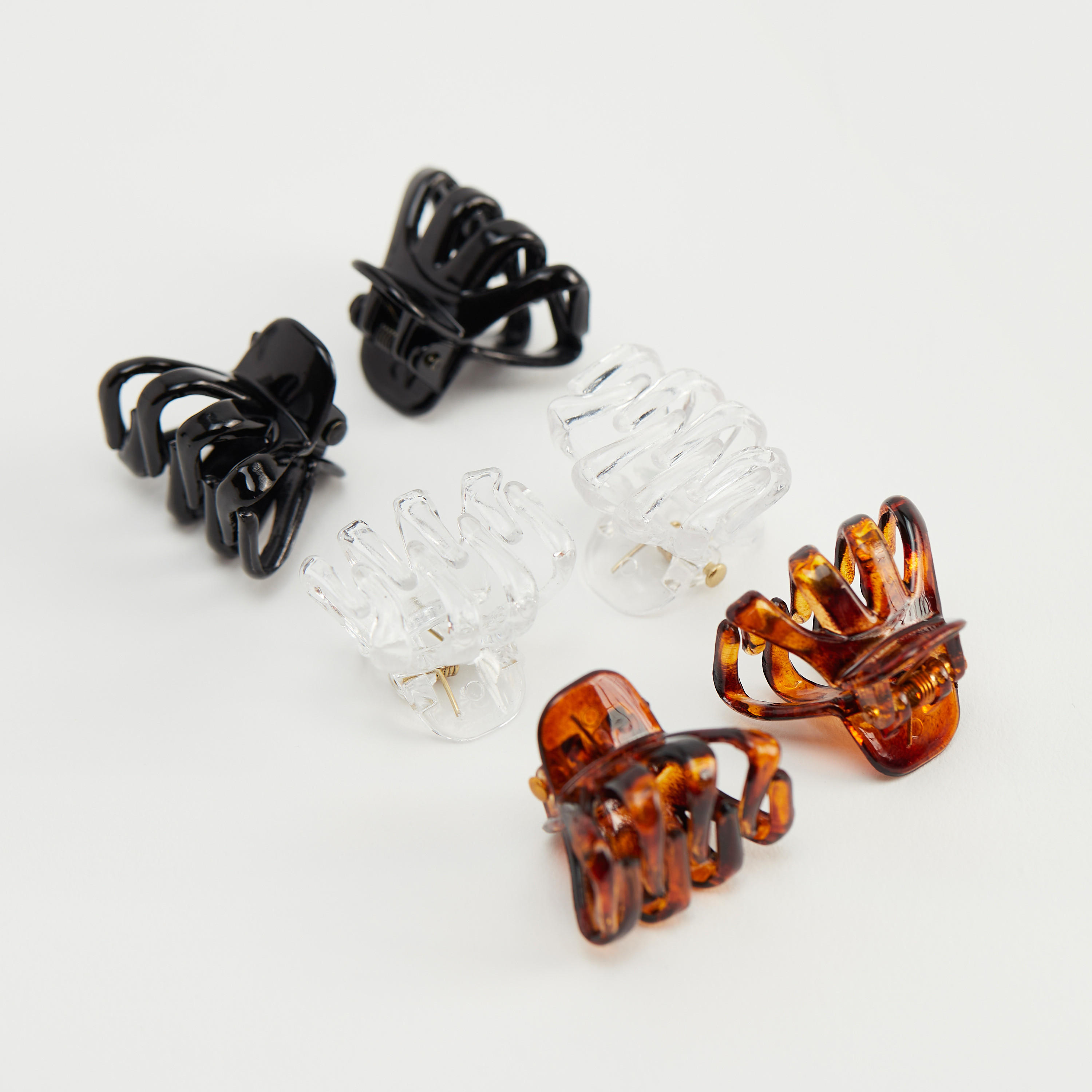 مشابك شعر صغيرة بتصميم أخطبوط - طقم من 6 قطع-women-hairaccessories-image-3