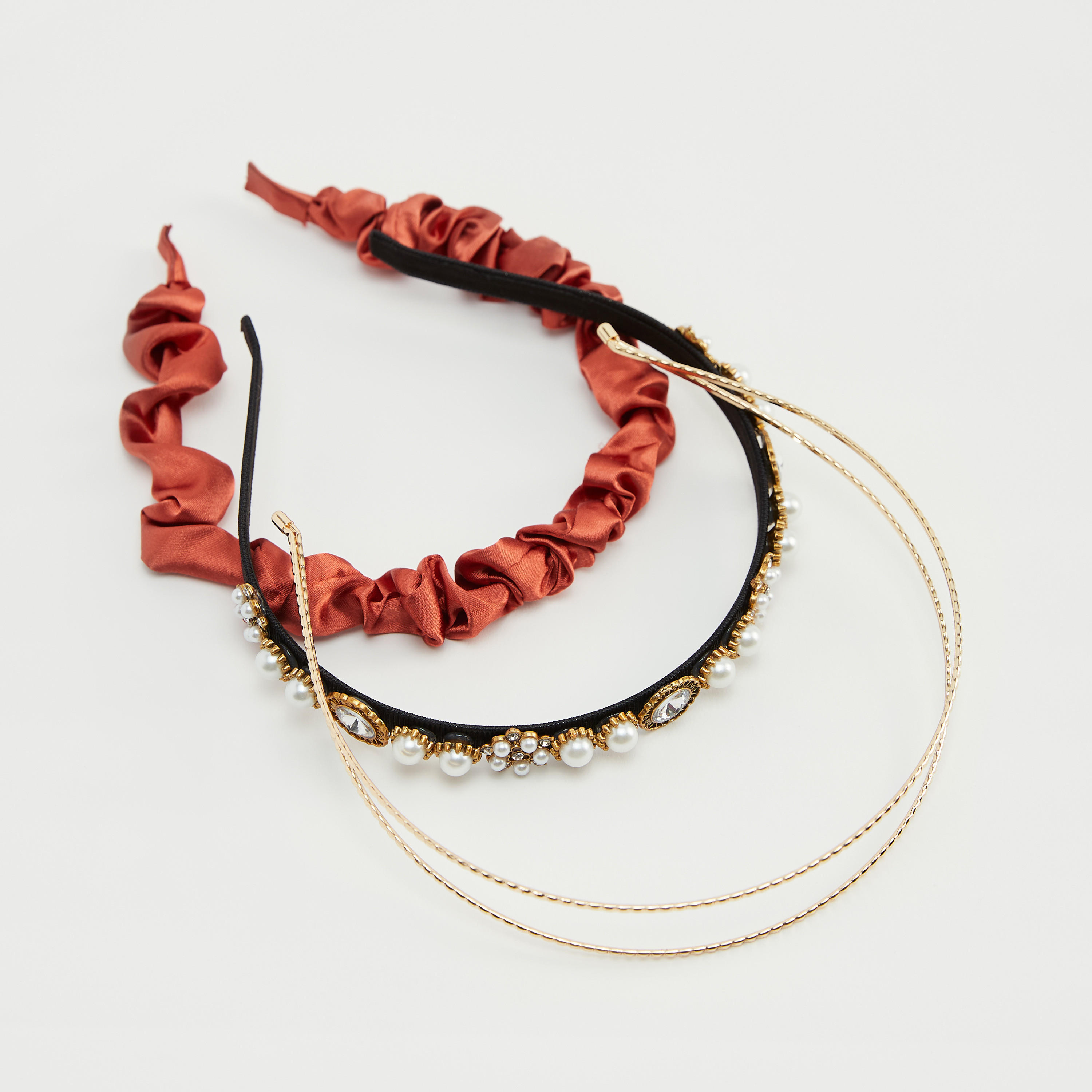 شريطة شعر - طقم من 3 قطع متنوعة-women-hairaccessories-image-1