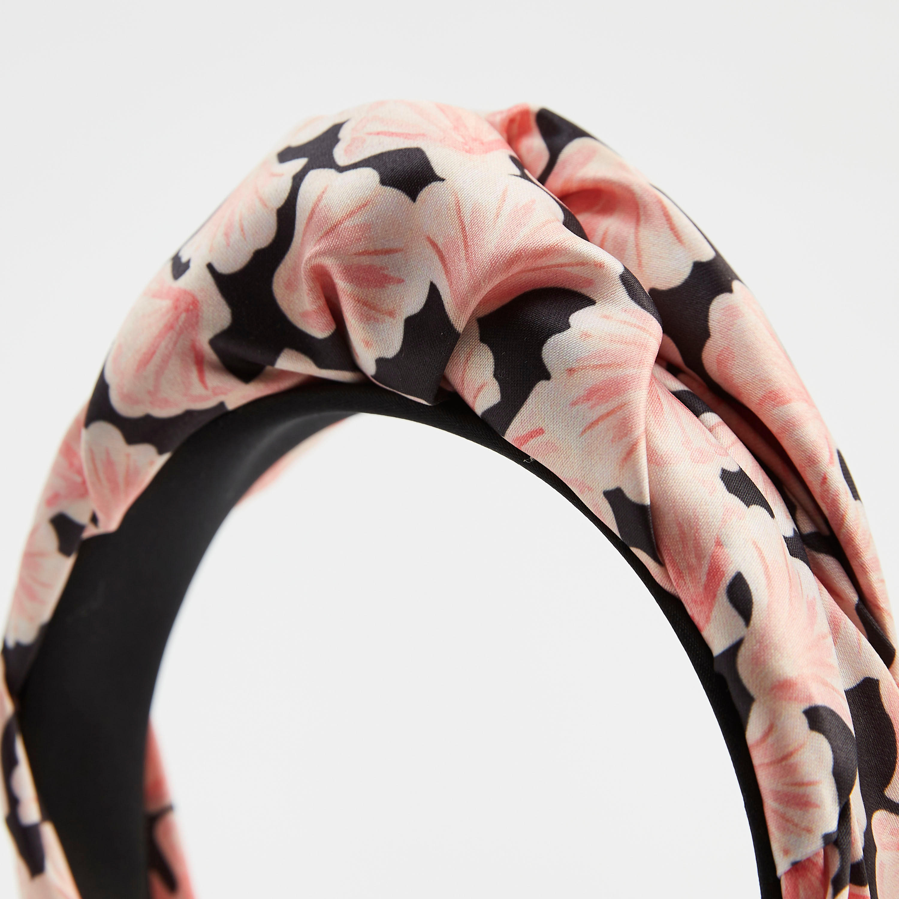 شريطة شعر بطبعات زهريّة وتفاصيل عقدة-women-hairaccessories-image-1