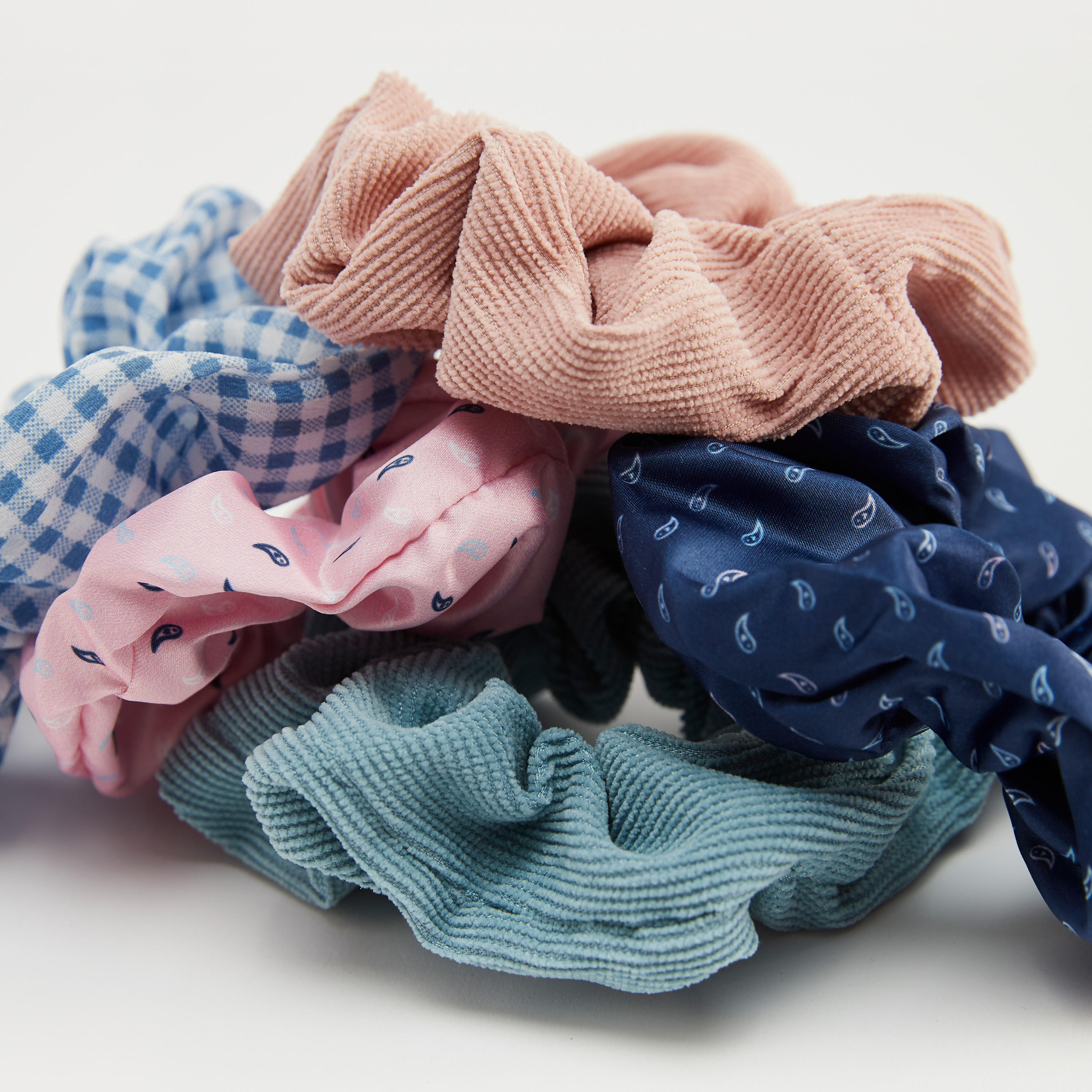 Set of 5 - Assorted Elasticated Scrunchie-women-hairaccessories-image-3
