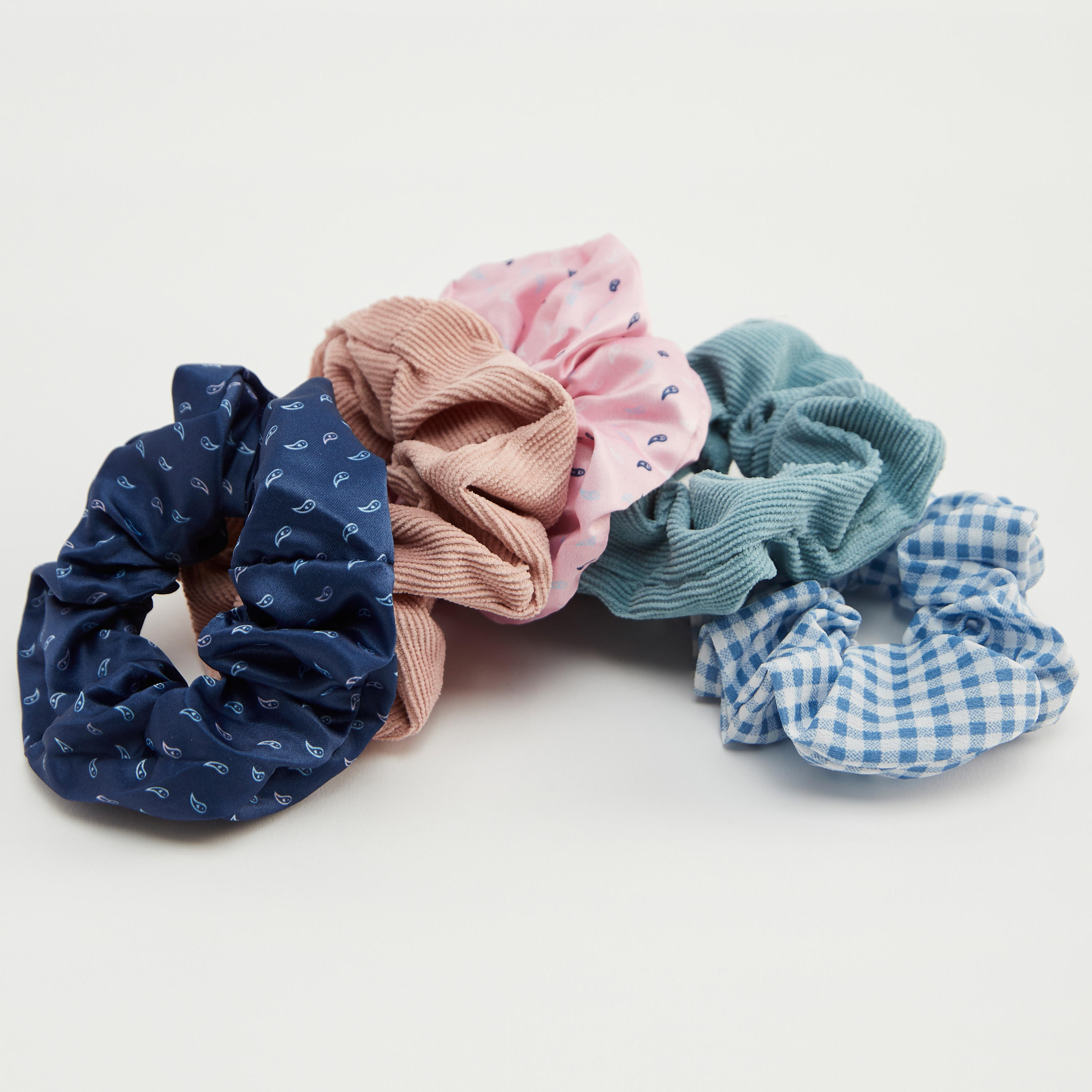 Set of 5 - Assorted Elasticated Scrunchie-women-hairaccessories-image-4