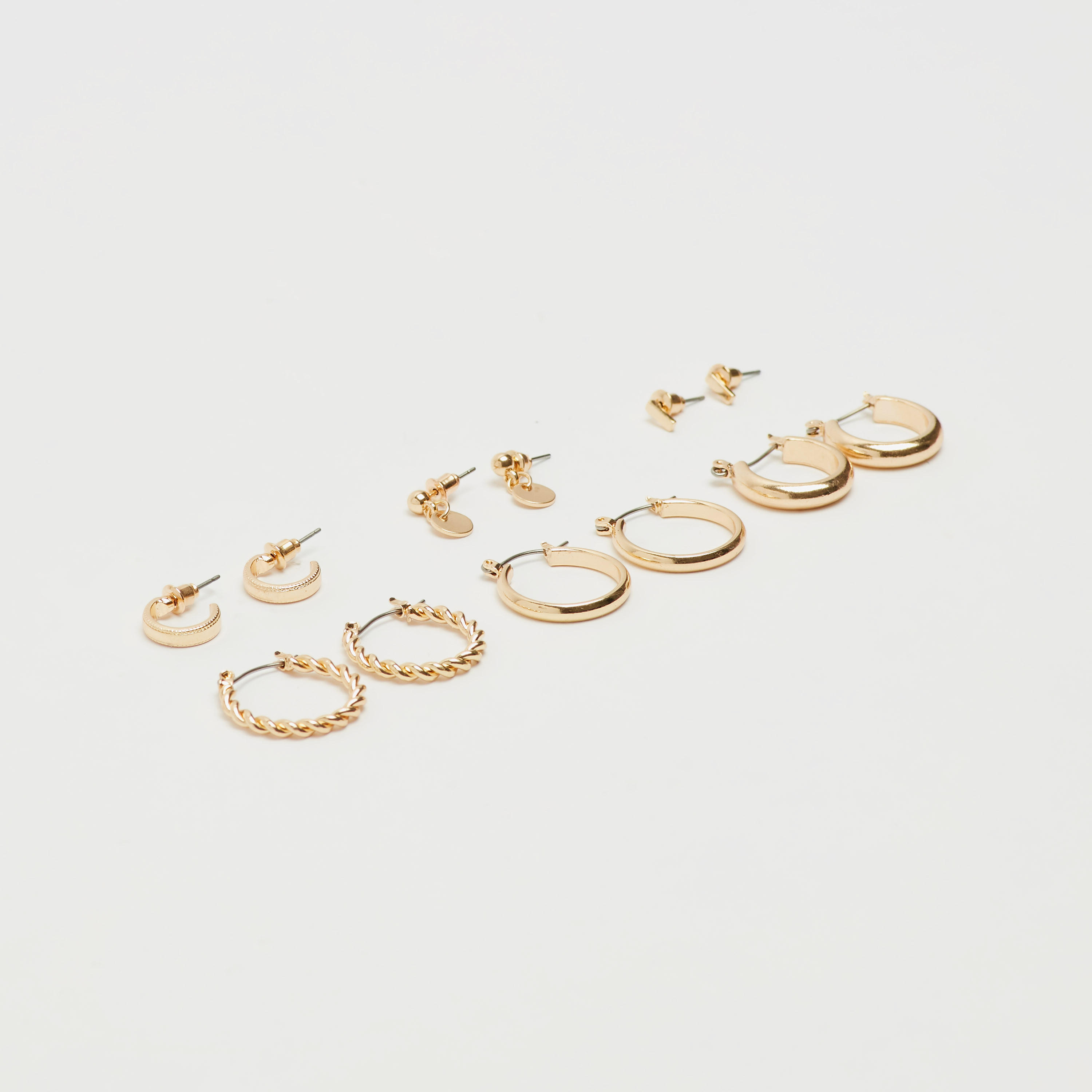 حلقان متنوعة - طقم من 6 أزواج-women-watchesandjewellery-jewellery-earrings-image-3