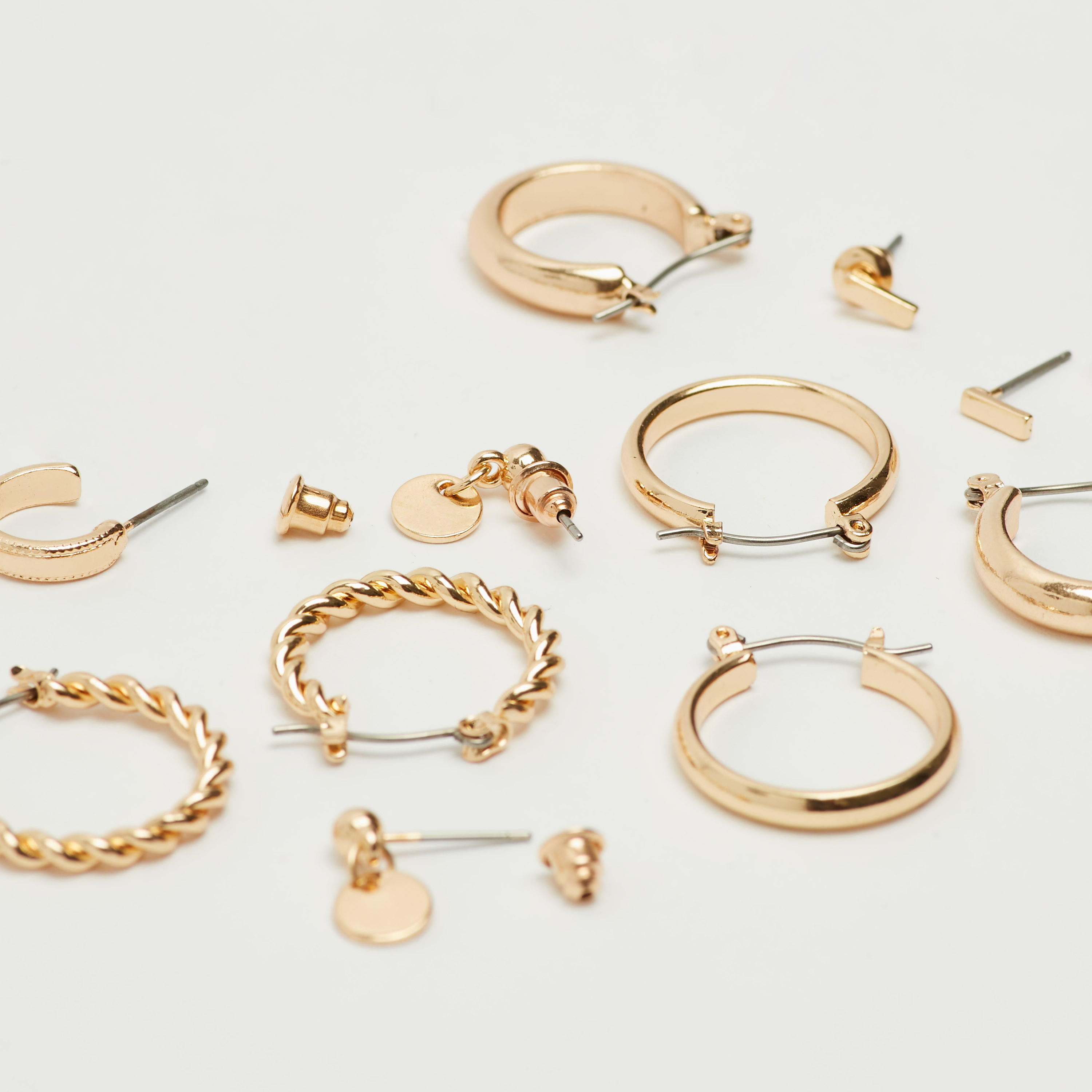 حلقان متنوعة - طقم من 6 أزواج-women-watchesandjewellery-jewellery-earrings-image-4